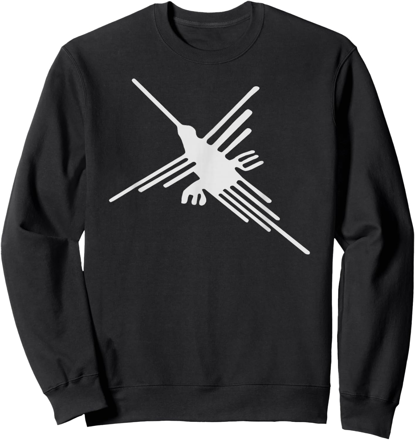 Nazca Lines | Líneas De Nazca South America Peru Geoglyphs Sweatshirt - Sweatshirt | Black
