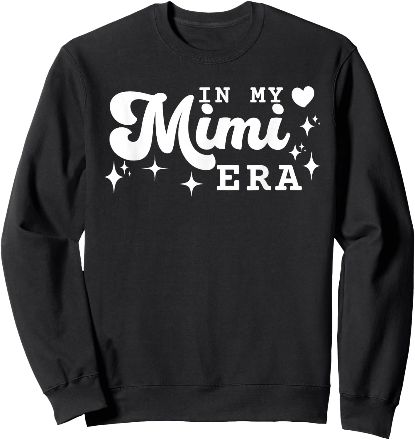 Funny In My Mimi Era Lover Groovy Retro Mother's Day Sweatshirt - Sweatshirt | Black