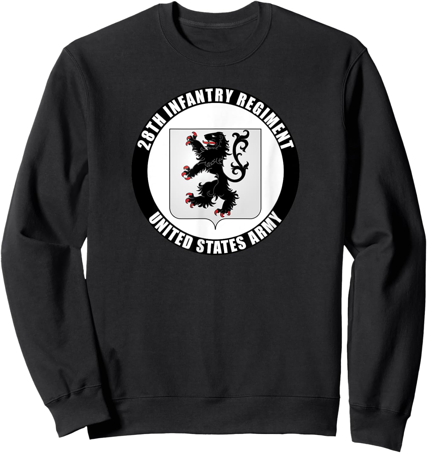 28th Infantry Regiment United States Army Veteran Military Sweatshirt - Sweatshirt | Black