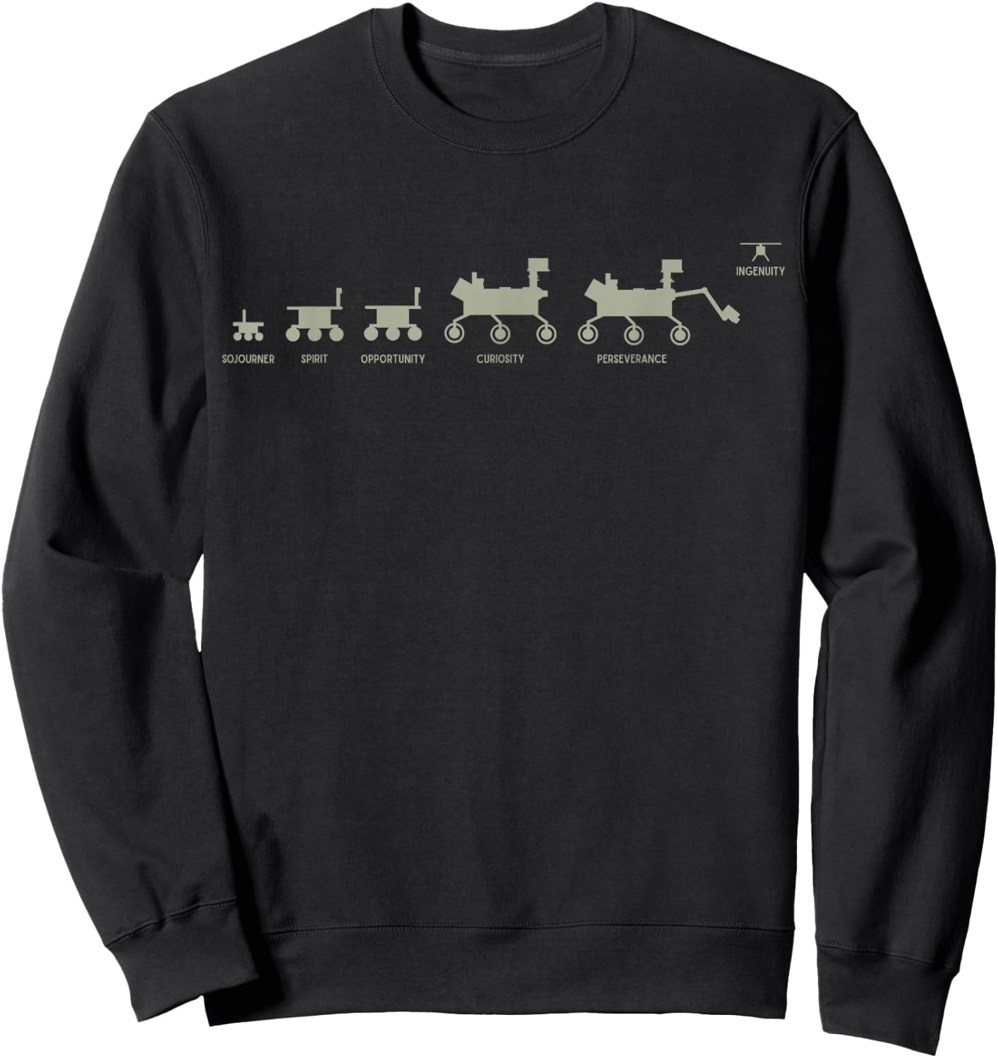 MARS 2020 - Space Travel Family Portrait Sweatshirt - Sweatshirt | Black