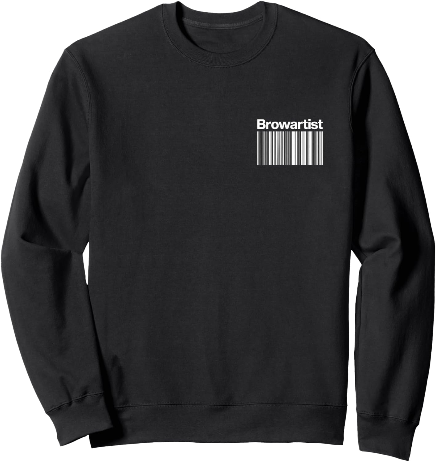 Brow Artist BACK Barcode Brow Artist Sweatshirt - Sweatshirt | Black