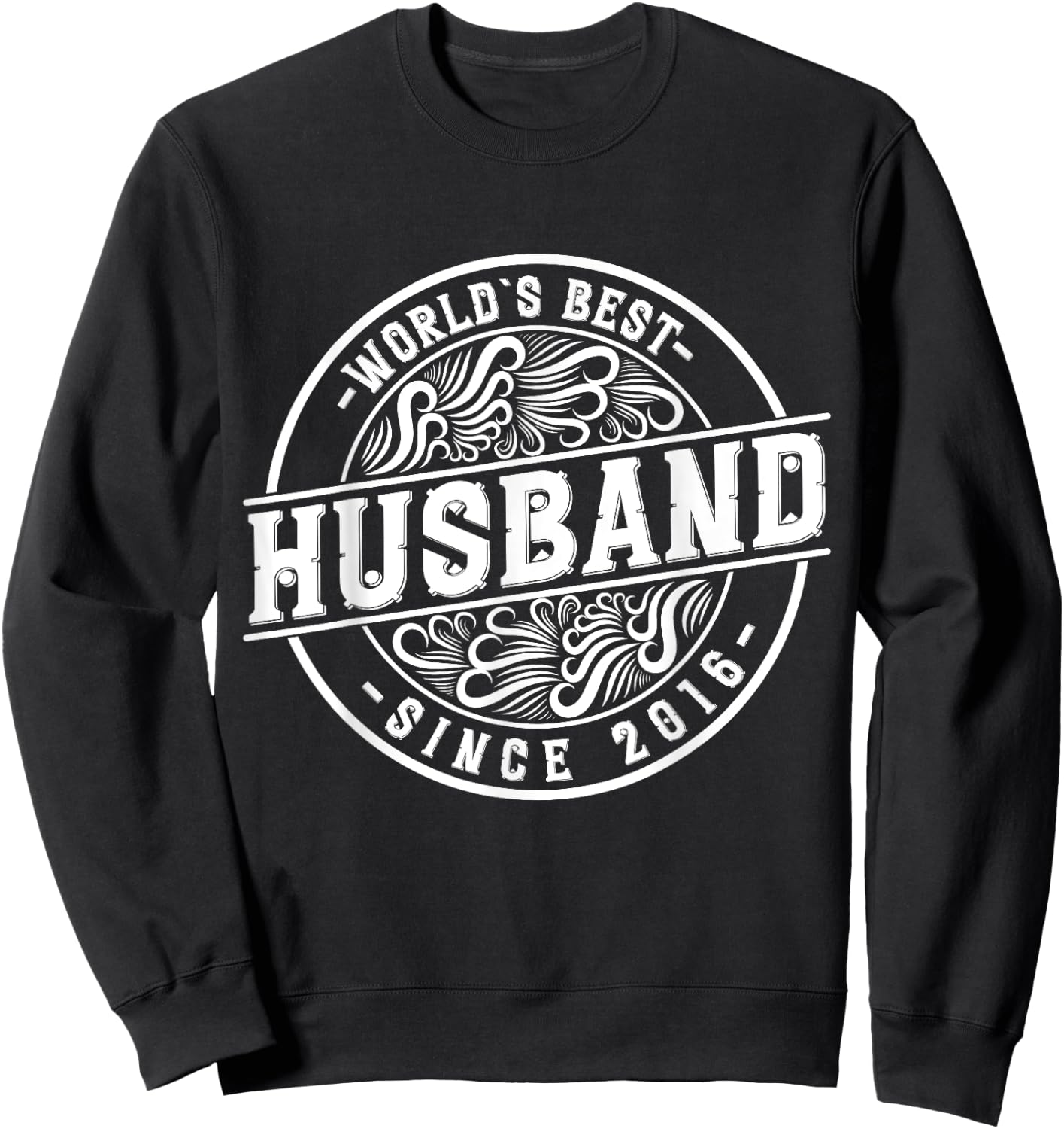 World´s Best Husband Since 2016 9th Wedding day anniversary Sweatshirt - Sweatshirt | Black