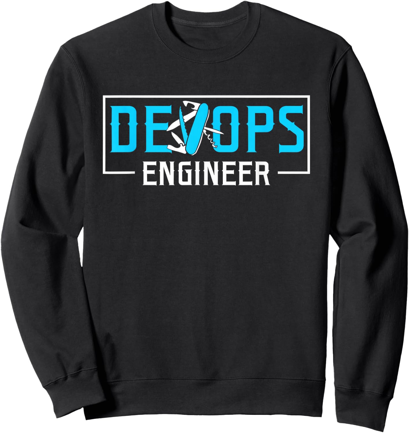 Sys admin and developer Design for a Cloud devops engineer Sweatshirt - Sweatshirt | Black