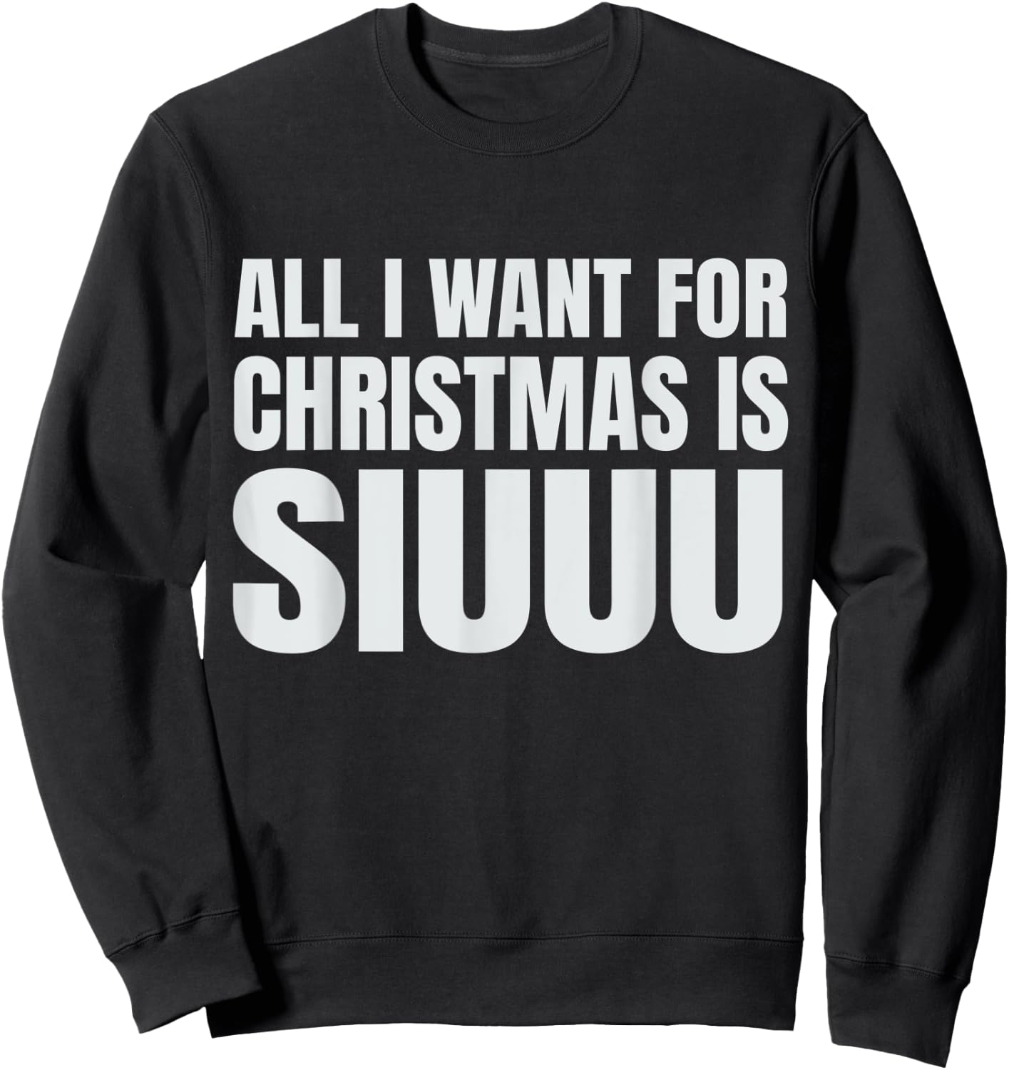 All I Want For Christmas Is Siu Manchester Sweatshirt - Sweatshirt | Black