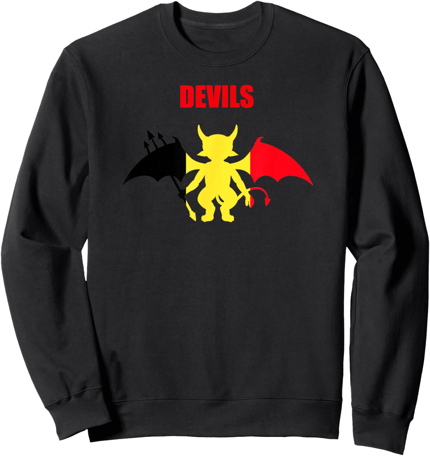 Belgium Devils Soccer Sweatshirt - Sweatshirt | Black