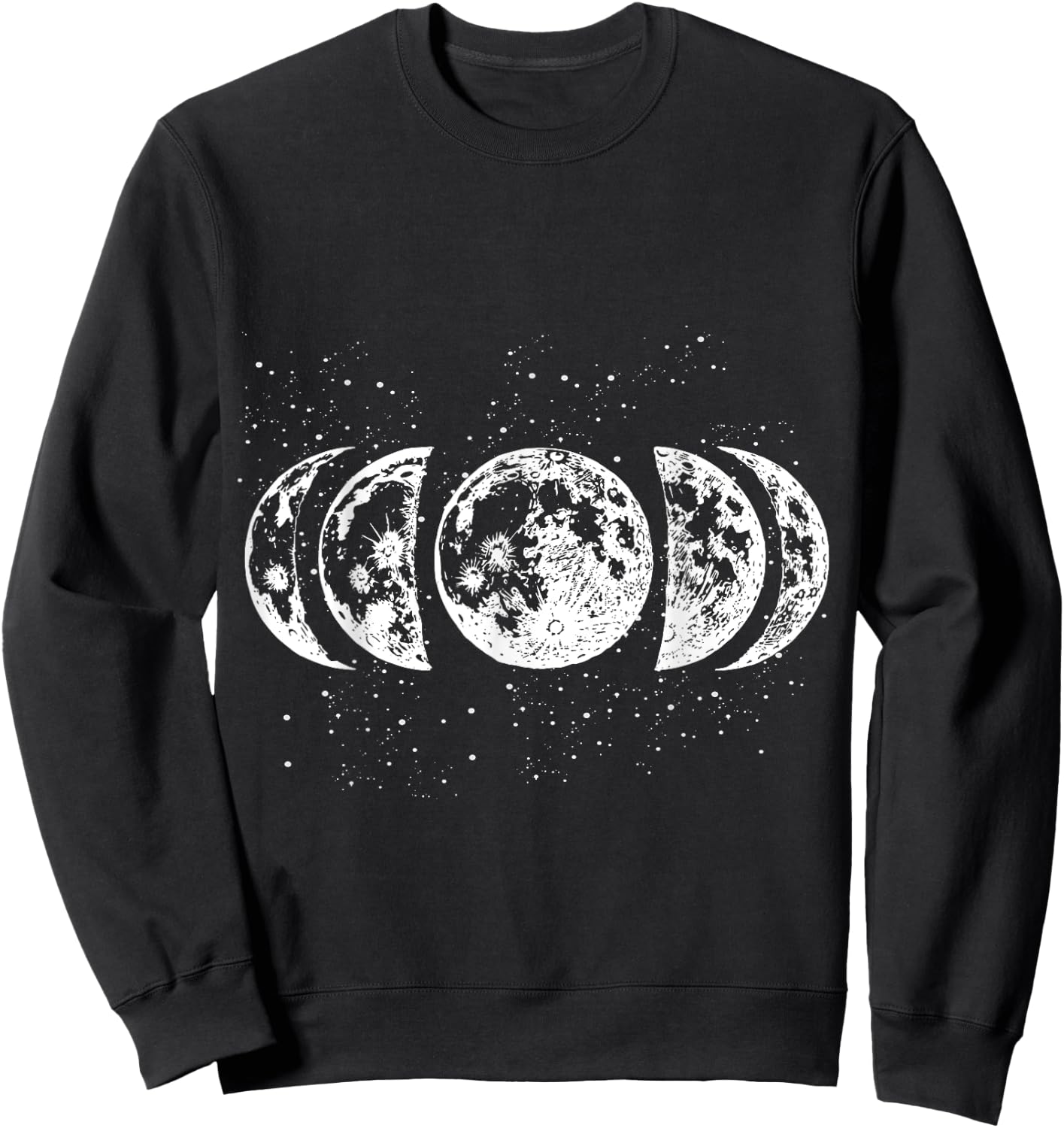 Moon Phases Astronomy Sweatshirt - Sweatshirt | Black