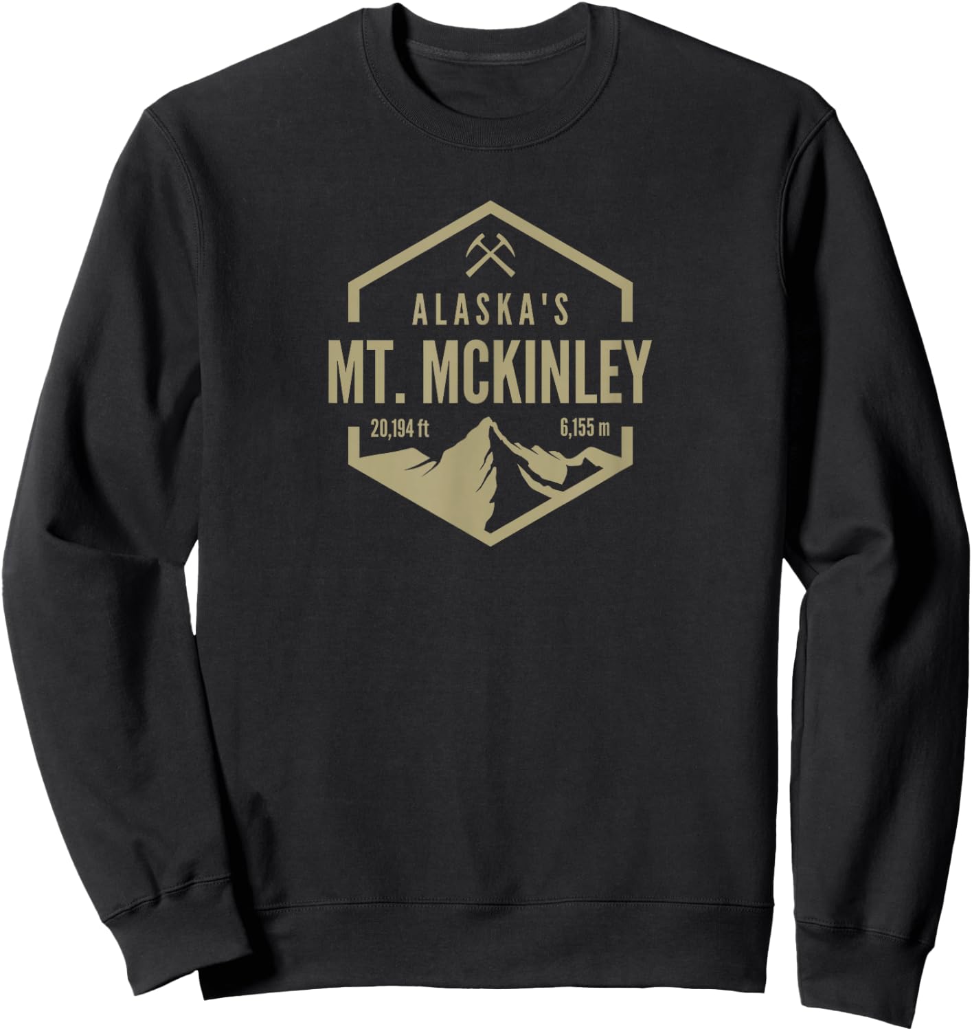 Alaska Mt. McKinley Sweatshirt - Sweatshirt | Black