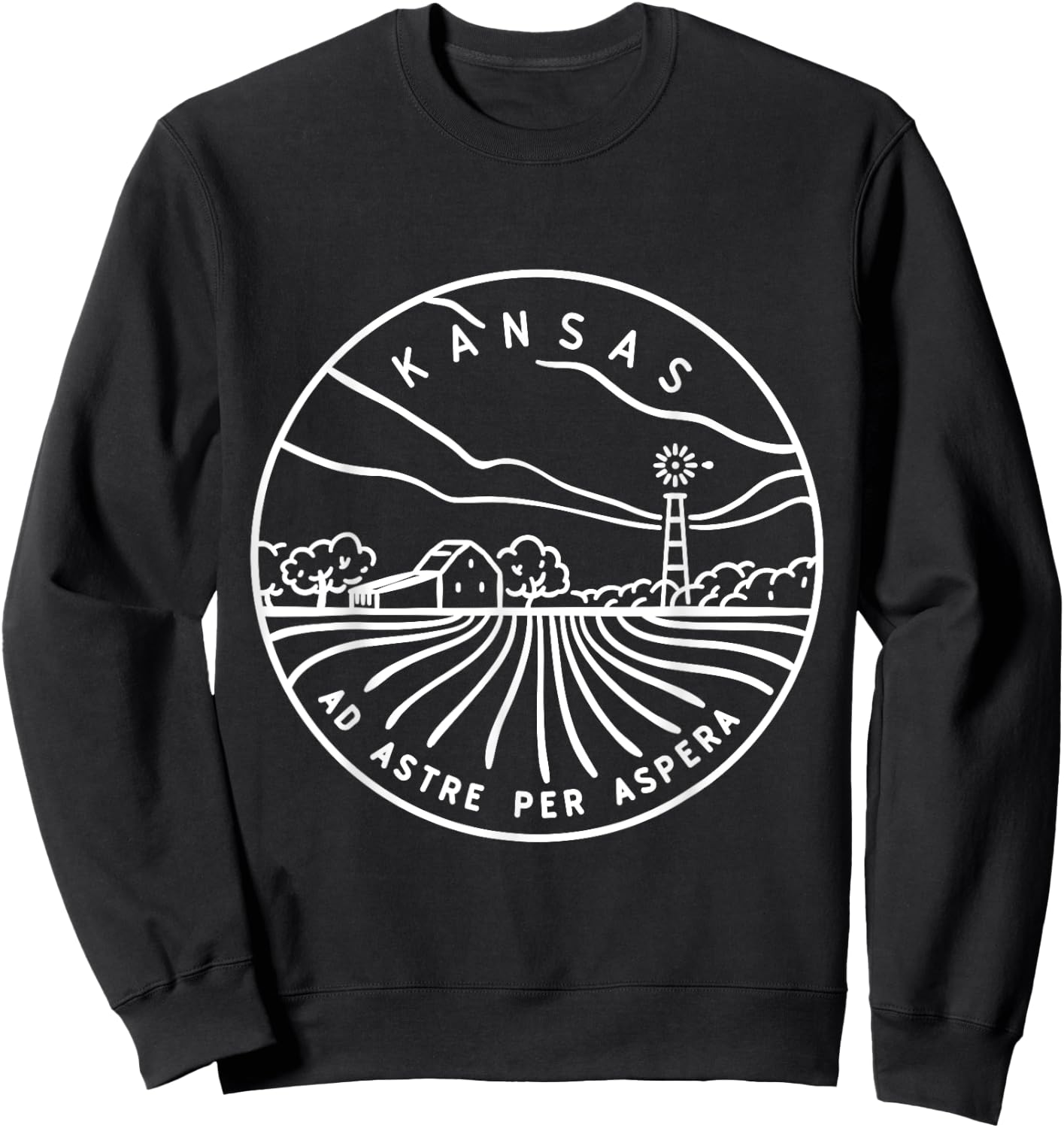 Kansas 1861 State of Kansas Sweatshirt - Sweatshirt | Black