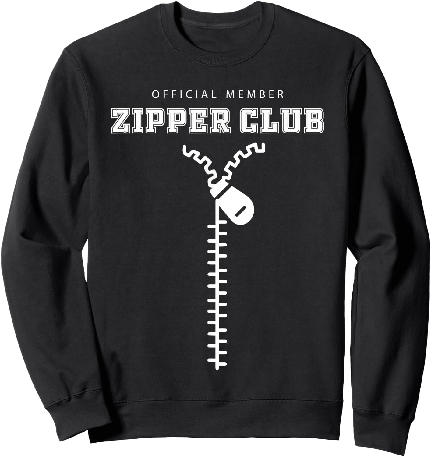 Official Member Zipper Club Heart Surgery Sweatshirt - Sweatshirt | Black