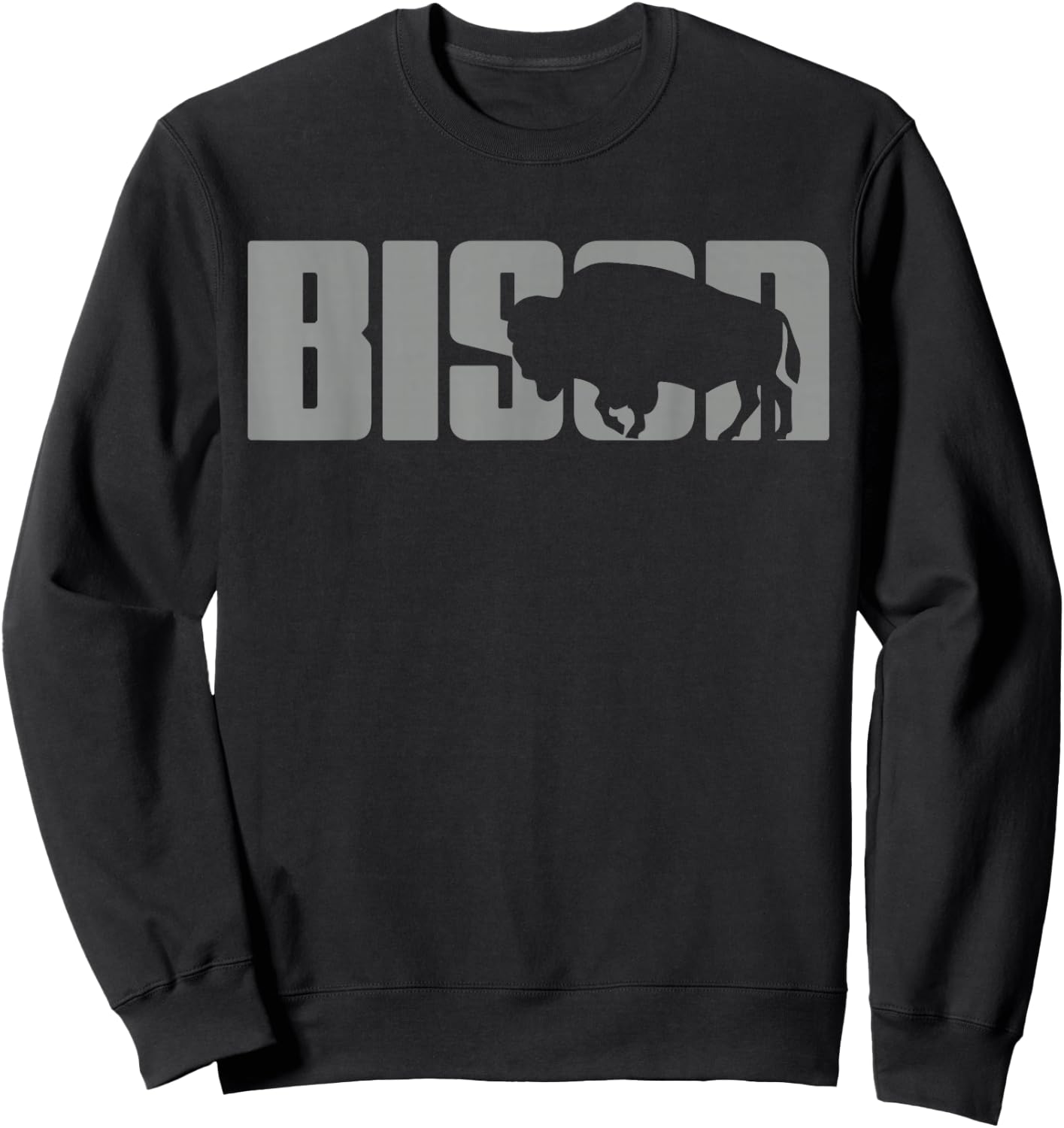 Bison Lover Buffalo Clothing - Buffalo Bison Sweatshirt - Sweatshirt | Black