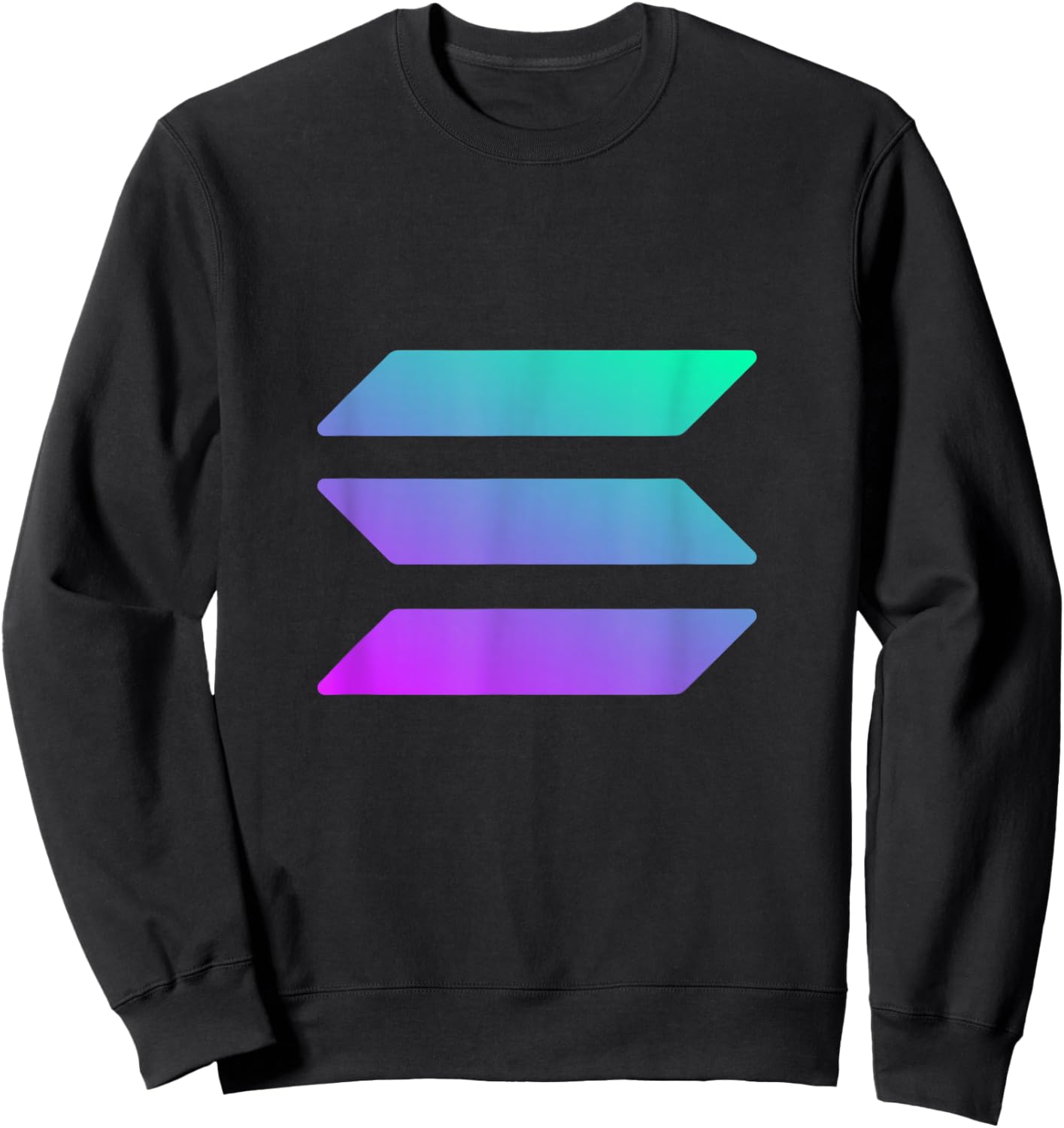 Solana Logo The Crypto To Rule Is SOL Crypto Logo Sweatshirt - Sweatshirt | Black