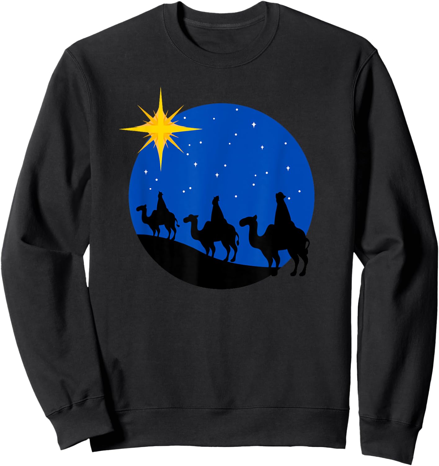 Christmas Nativity Jesus Birth The Three Wise Men Sweatshirt - Sweatshirt | Black