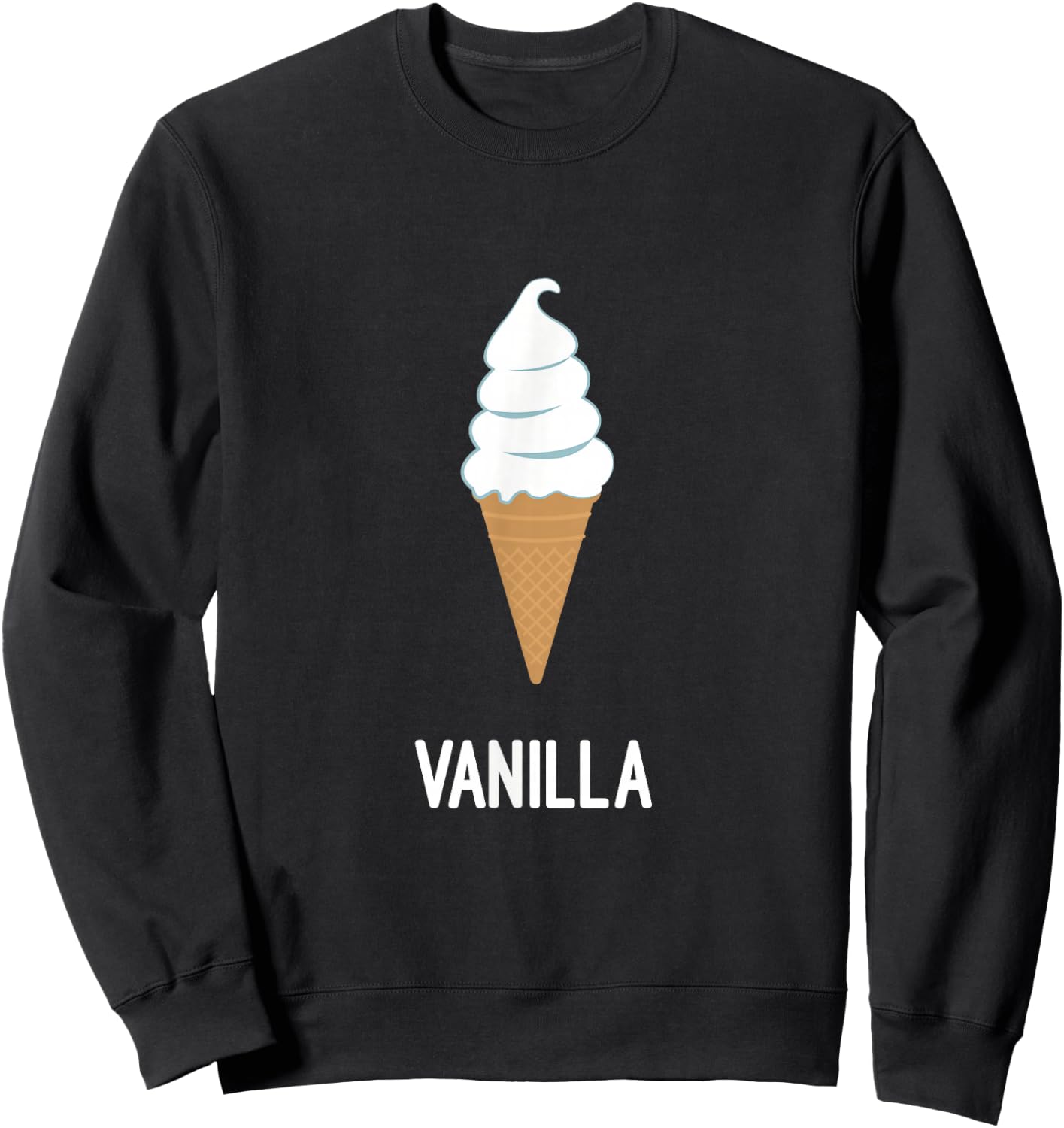 Love Vanilla Ice Cream Sweatshirt - Sweatshirt | Black