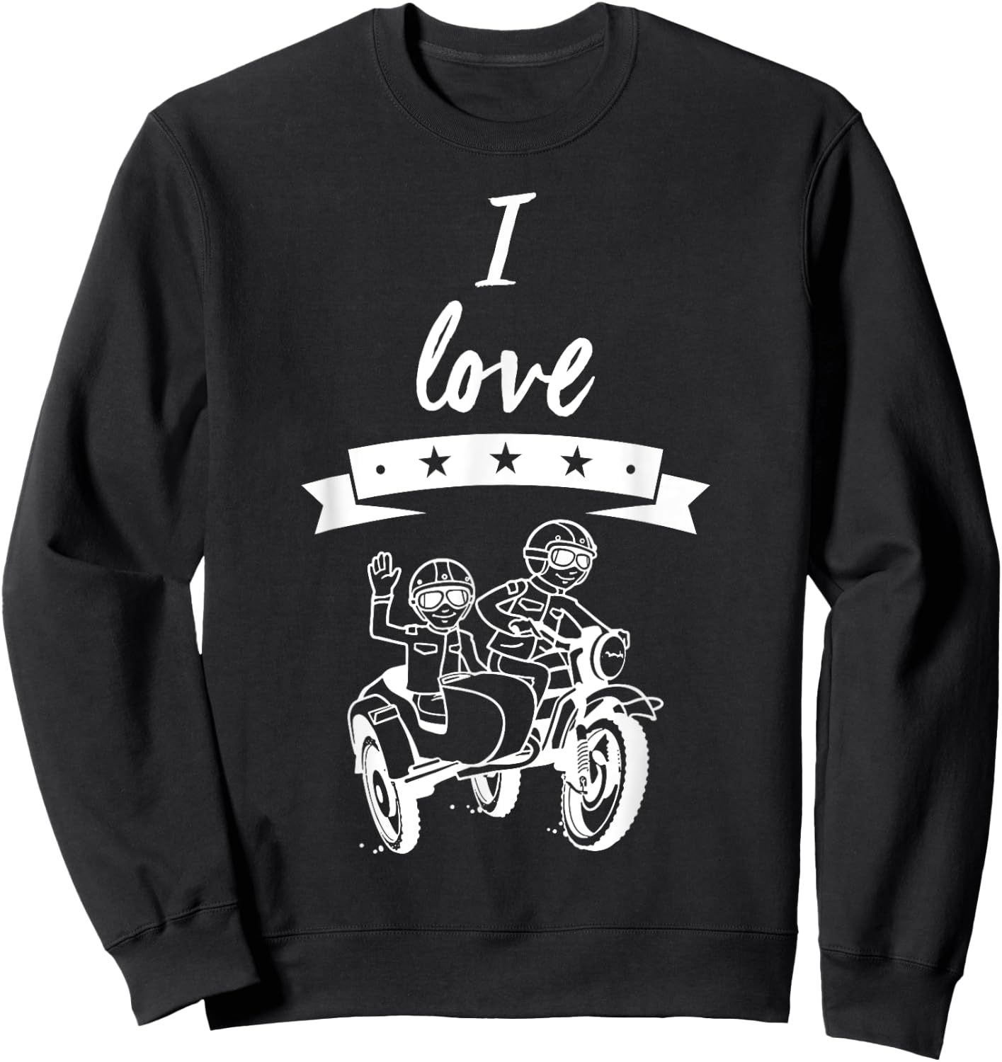 Ural motorcycle team, off-road motorcyclist saying Sweatshirt - Sweatshirt | Black