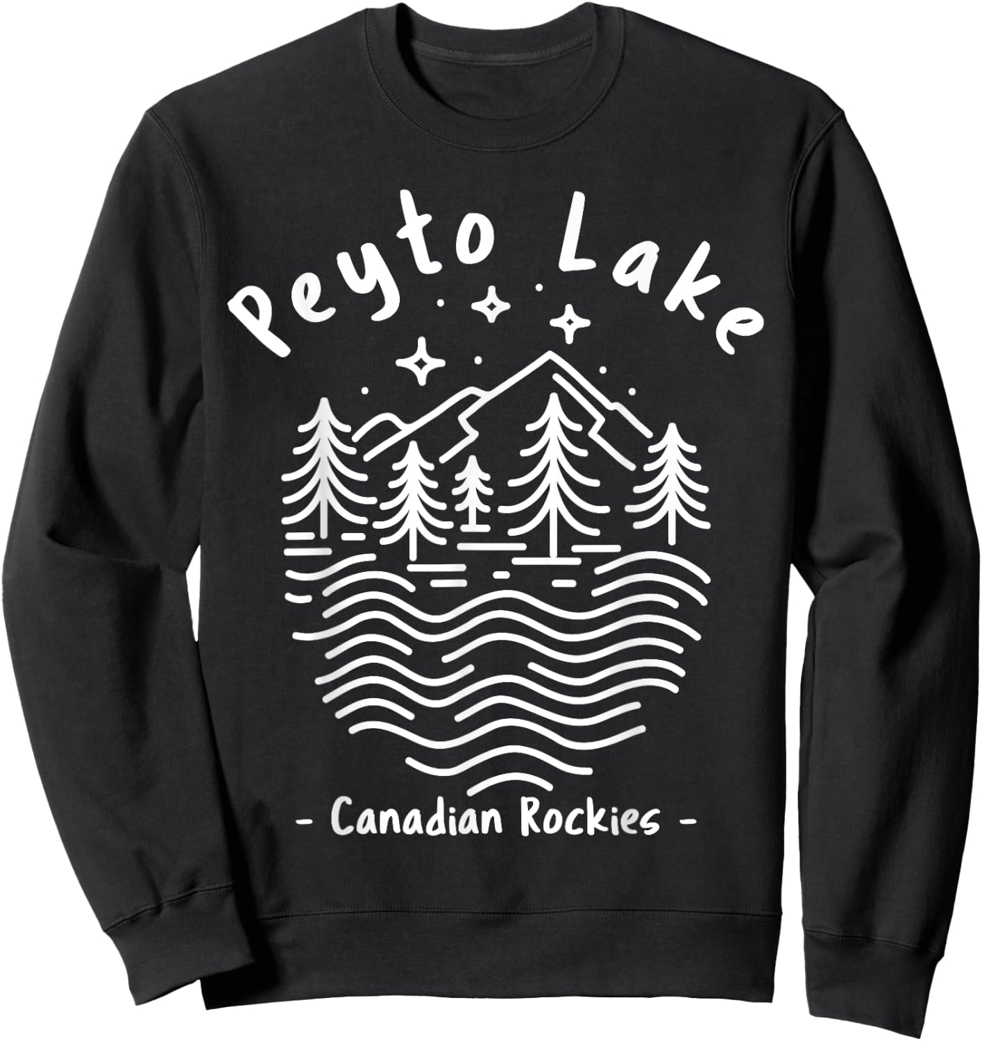 Peyto Lake Canadian Rockies Sweatshirt - Sweatshirt | Black