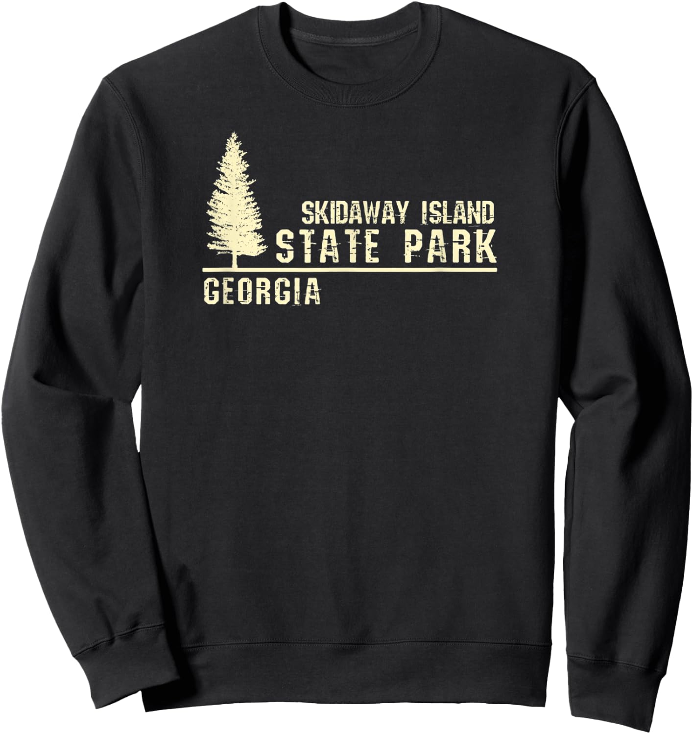 GA Souvenir - Georgia Skidaway Island State Park Sweatshirt - Sweatshirt | Black