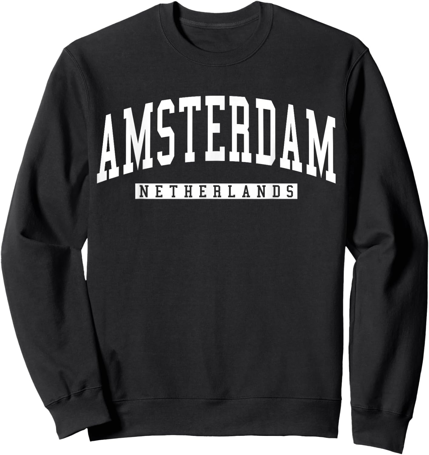 Netherlands Amsterdam City Sweatshirt - Sweatshirt | Black