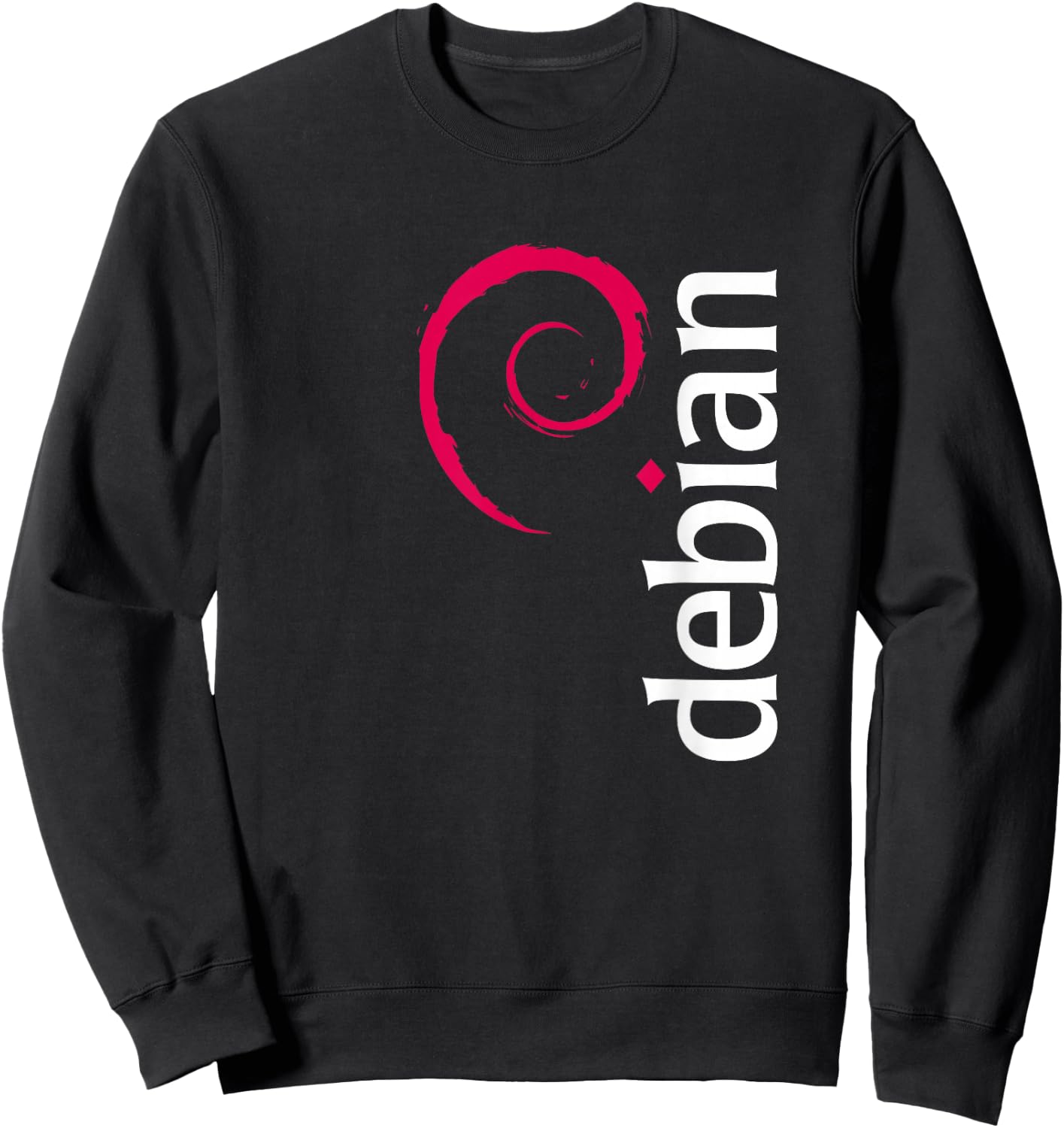 Linux Debian Lovers Have Spiral Logo Open Source Os Sweatshirt - Sweatshirt | Black