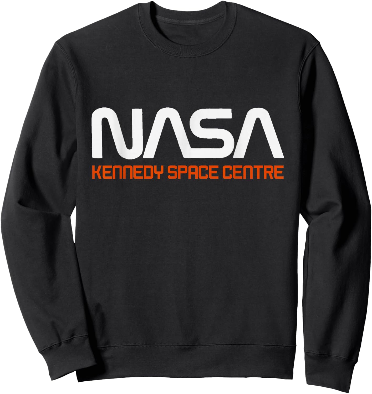 NASA Kennedy Space Centre Rocket Text Sweatshirt - Sweatshirt | Black