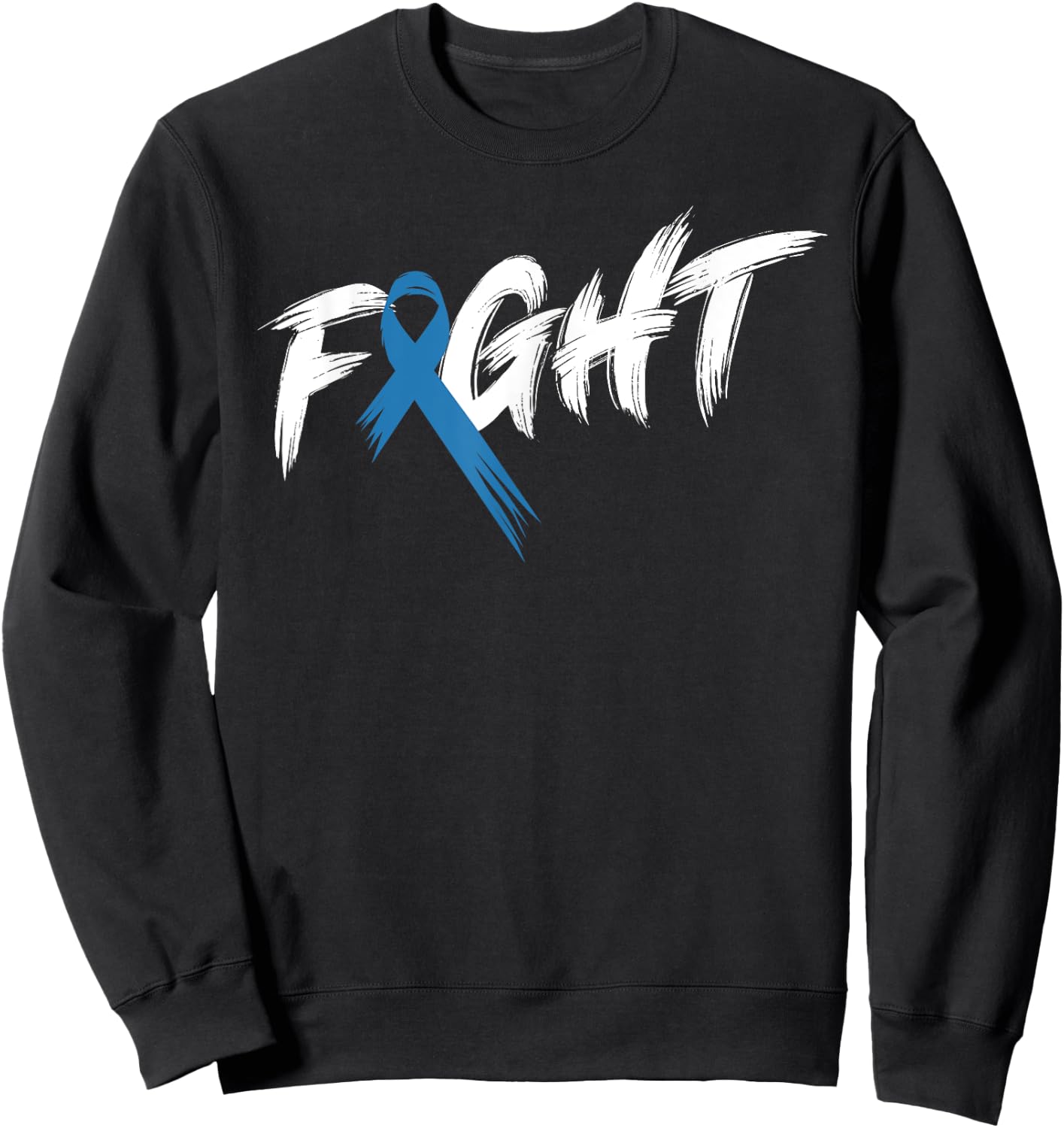 Diabetes Awareness Month Fight Vintage T1 T2 Sweatshirt - Sweatshirt | Black