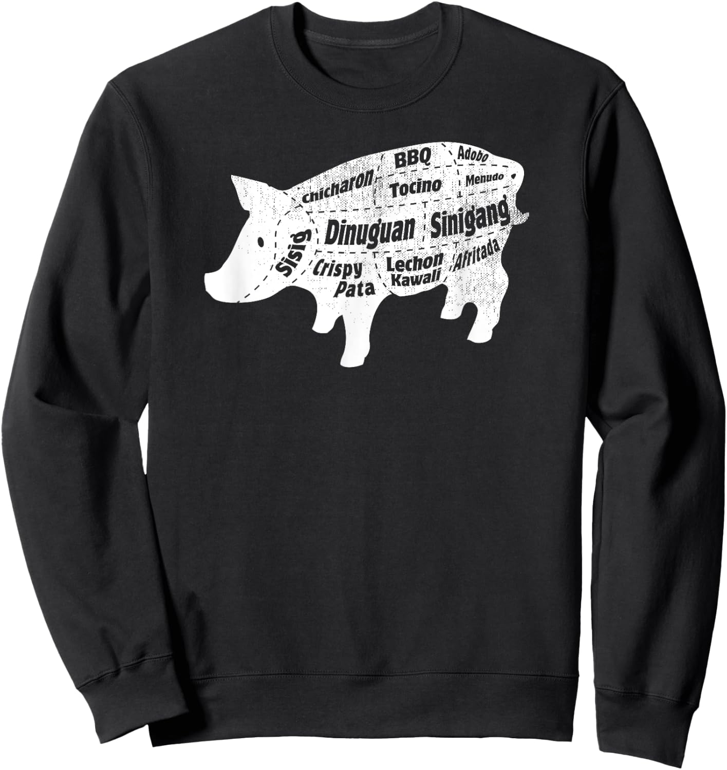 Funny Cool Pinoy Pinay Mahal Love Philippines - Filipino Food - Pig Pork Baboy Parts - Black - - Short Sleeve - Small - Classic Fit - Cotton 65%, Polyester 35% Sweatshirt - Sweatshirt | Black
