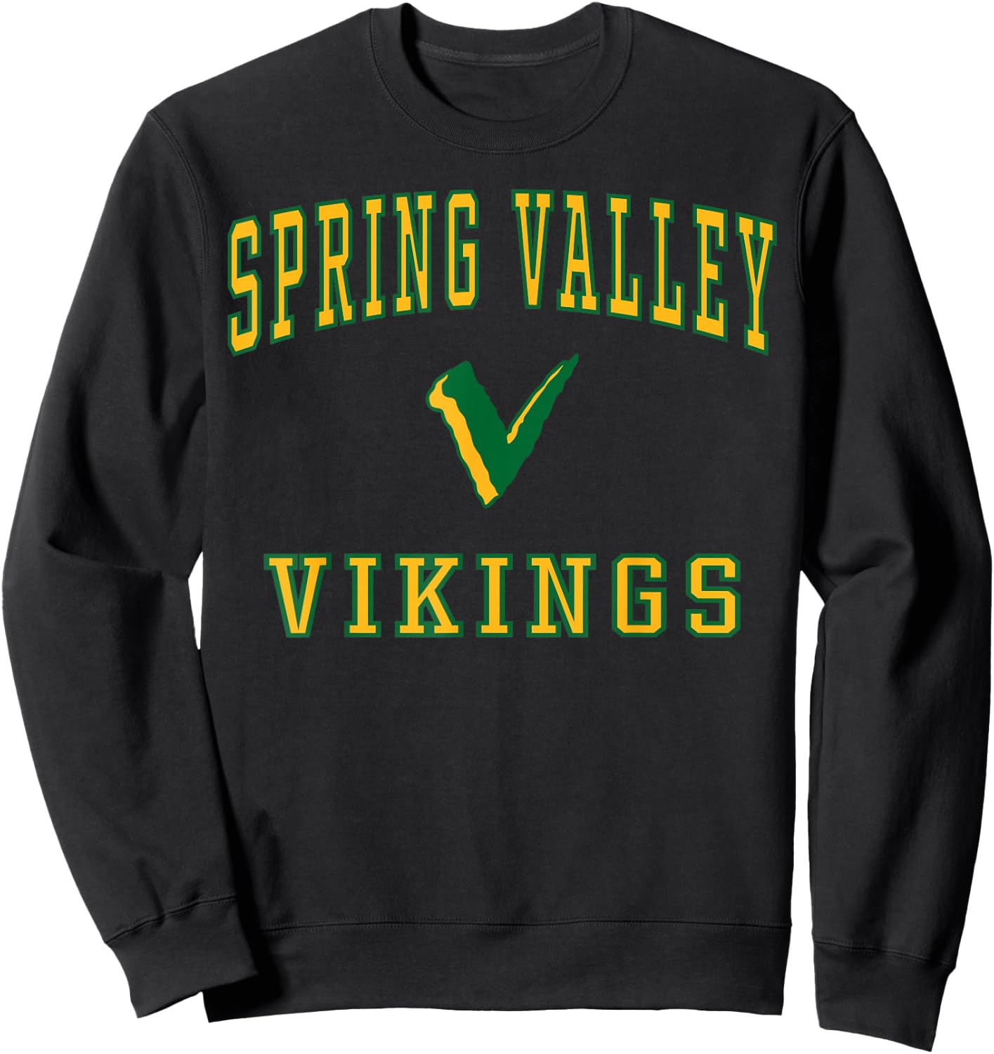 Spring Valley High School Vikings C1 Sweatshirt - Sweatshirt | Black