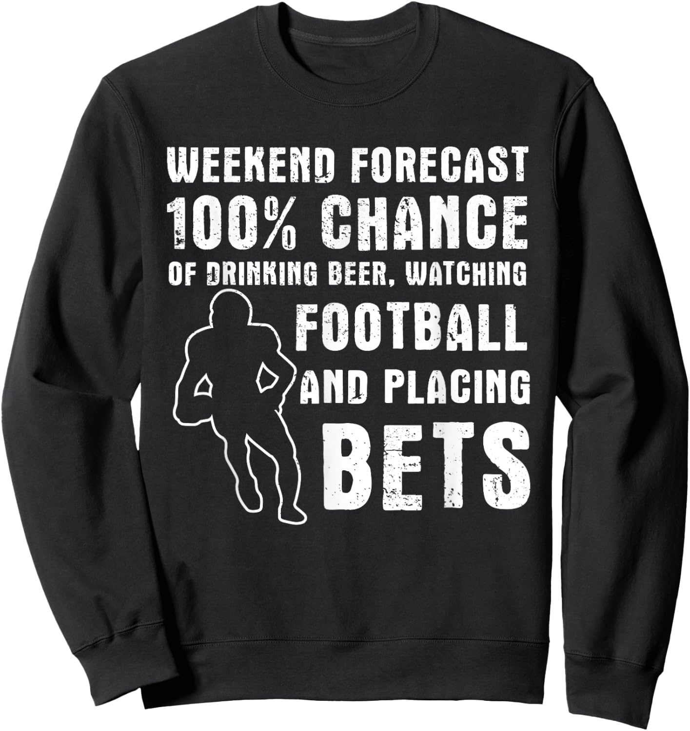 Fantasy Football Sports Betting Gambling Sports Bet Gambler Sweatshirt - Sweatshirt | Black
