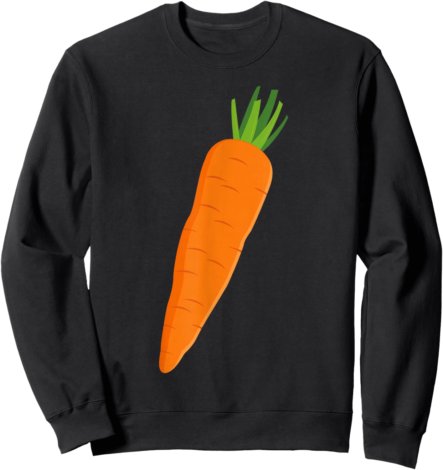 Matching Couple Costume Kid Funny Vegetable Carrot Halloween Sweatshirt - Sweatshirt | Black