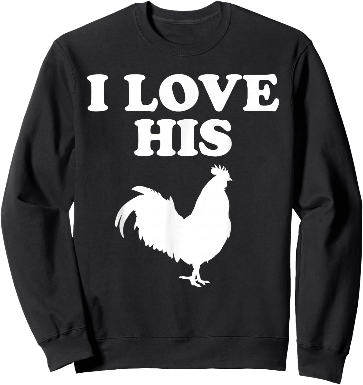 I love her Kitty cat I like his rooster matching couple love Sweatshirt - Sweatshirt | Black