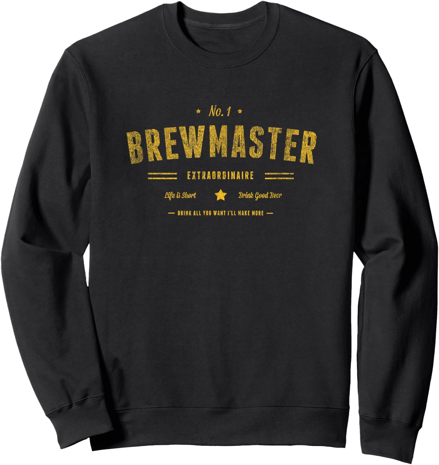 Brew Master Beer Brewing Home Brew Gift Brewer Brewmaster Sweatshirt - Sweatshirt | Black