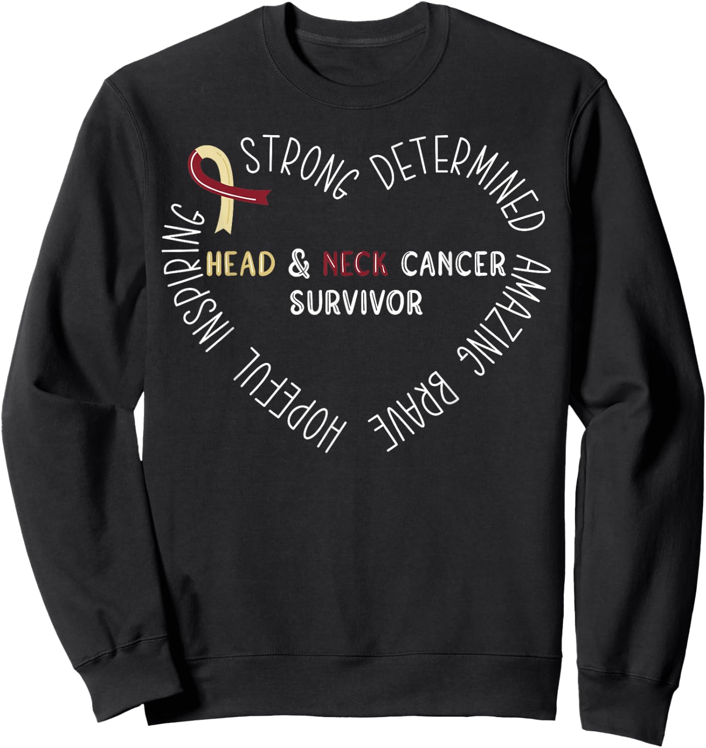 Head And Neck Cancer Survivor Sweatshirt - Sweatshirt | Black