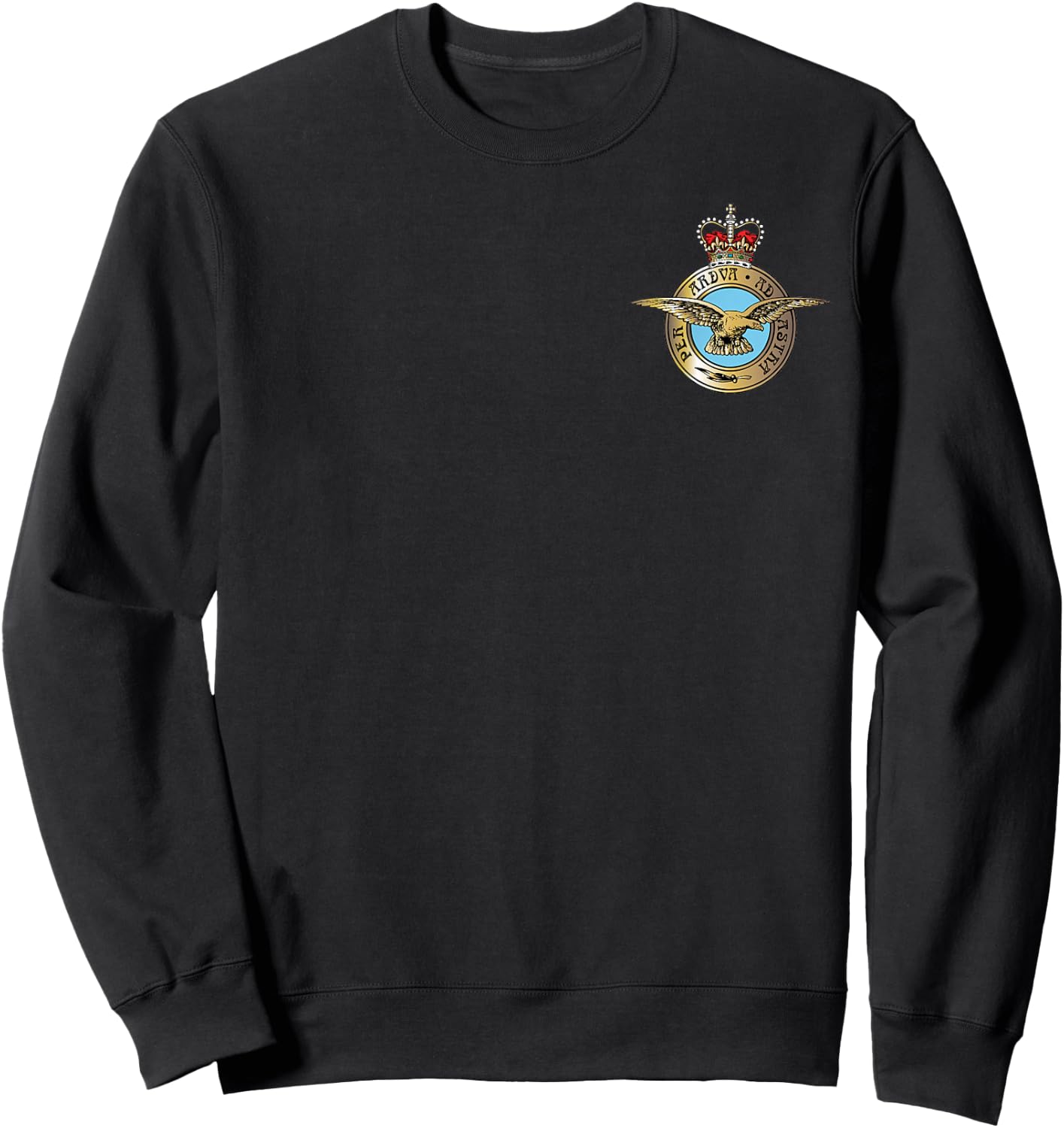 Royal Air Force RAF UK Military Badge Patch Sweatshirt - Sweatshirt | Black