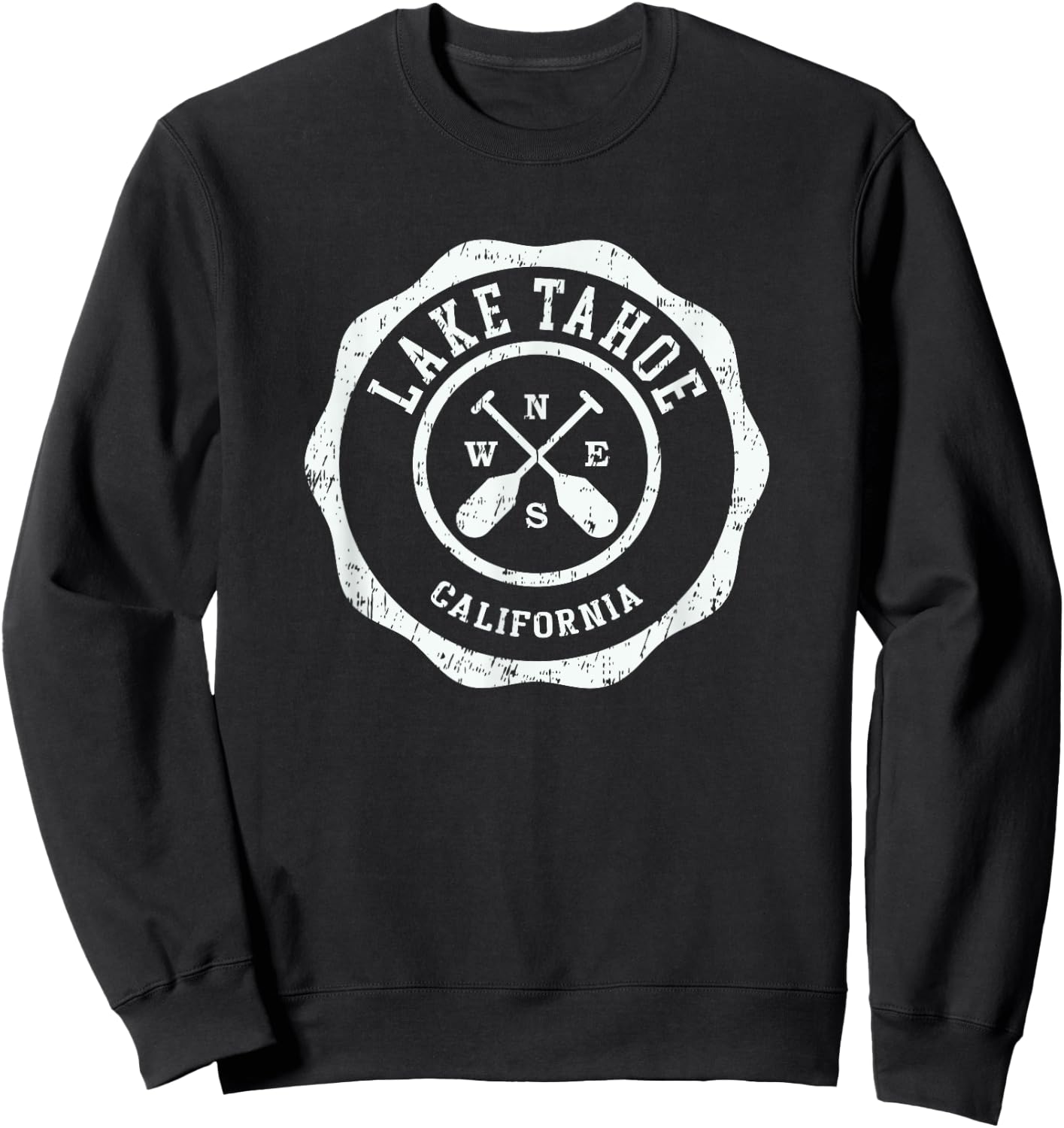 Vintage Lake Tahoe California Sweatshirt - Sweatshirt | Black