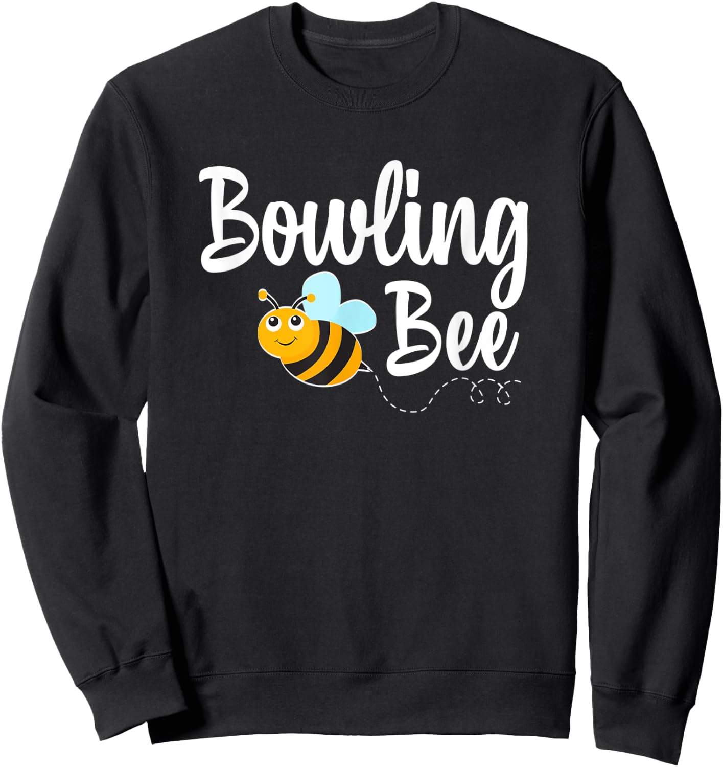Bowling Bee Bowling Player Funny Bumblebee Sweatshirt - Sweatshirt | Black