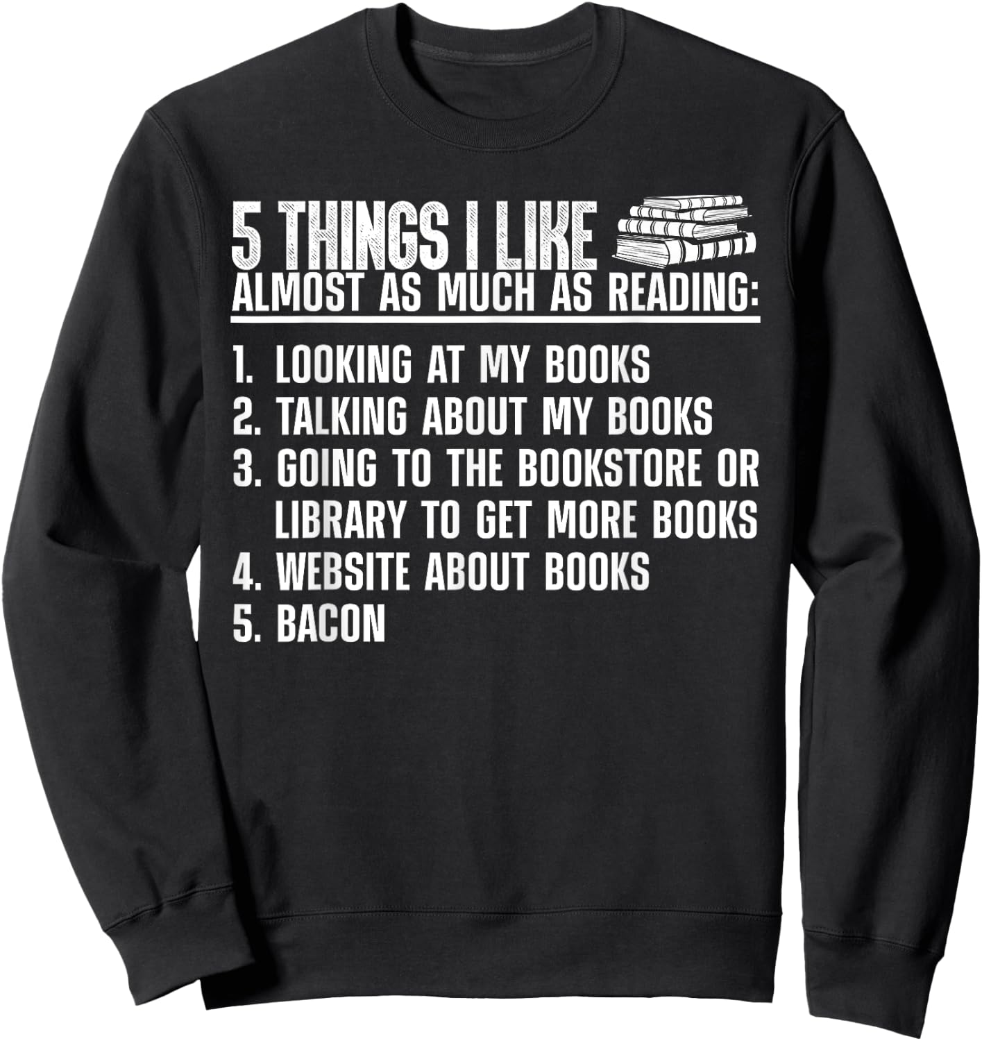 Cool Reading Women Kids Bookworm Reading Book Lover Sweatshirt - Sweatshirt | Black