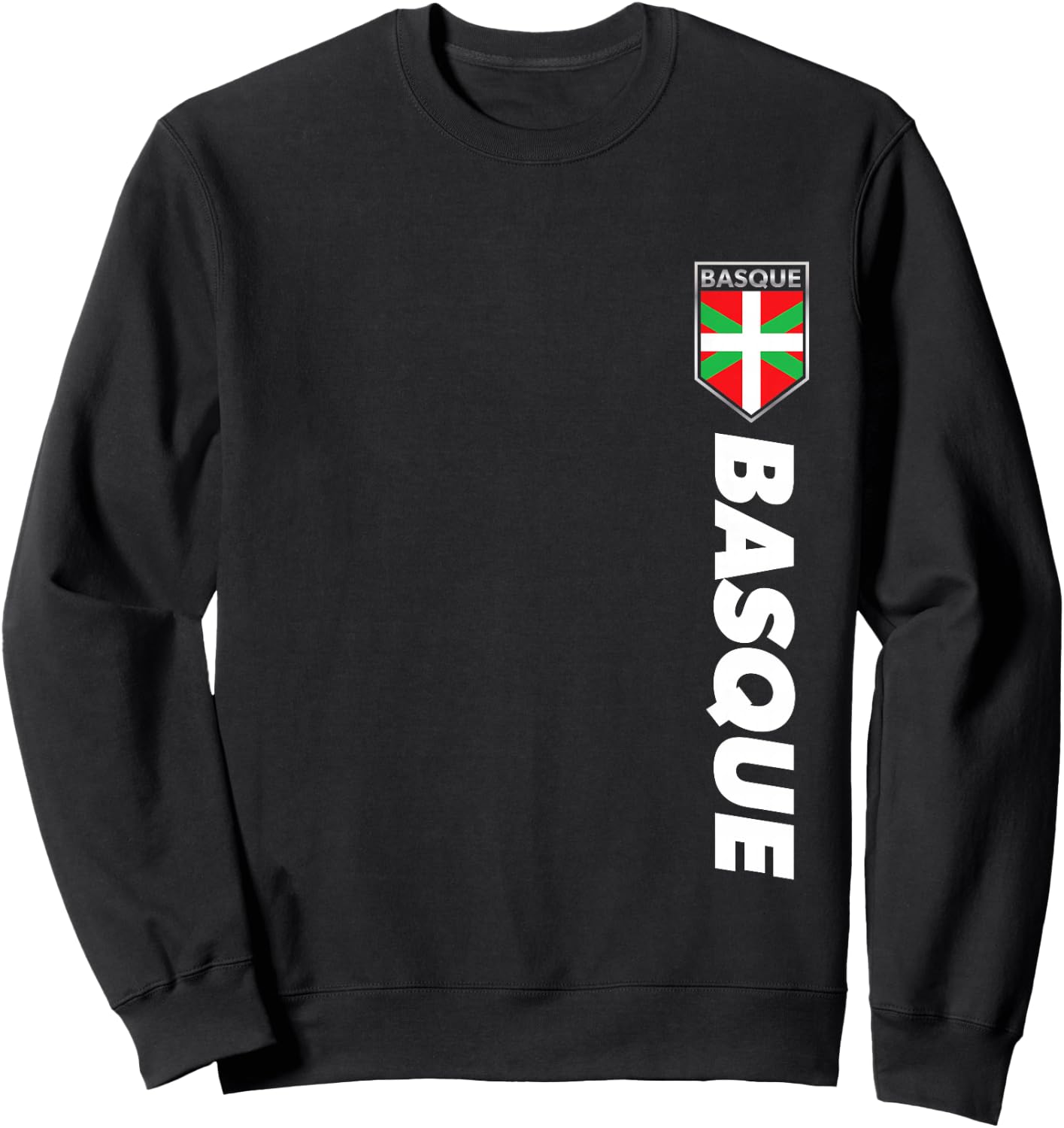 Basque Spain Victory Basque Football Jersey Style Sweatshirt - Sweatshirt | Black