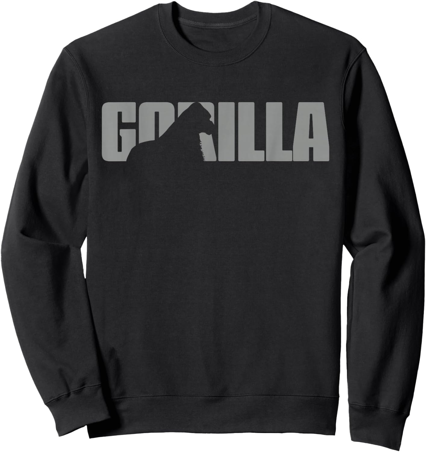 Gorilla Lover Apparel - Animal Great Ape Gorilla Sweatshirt - Sweatshirt | Black