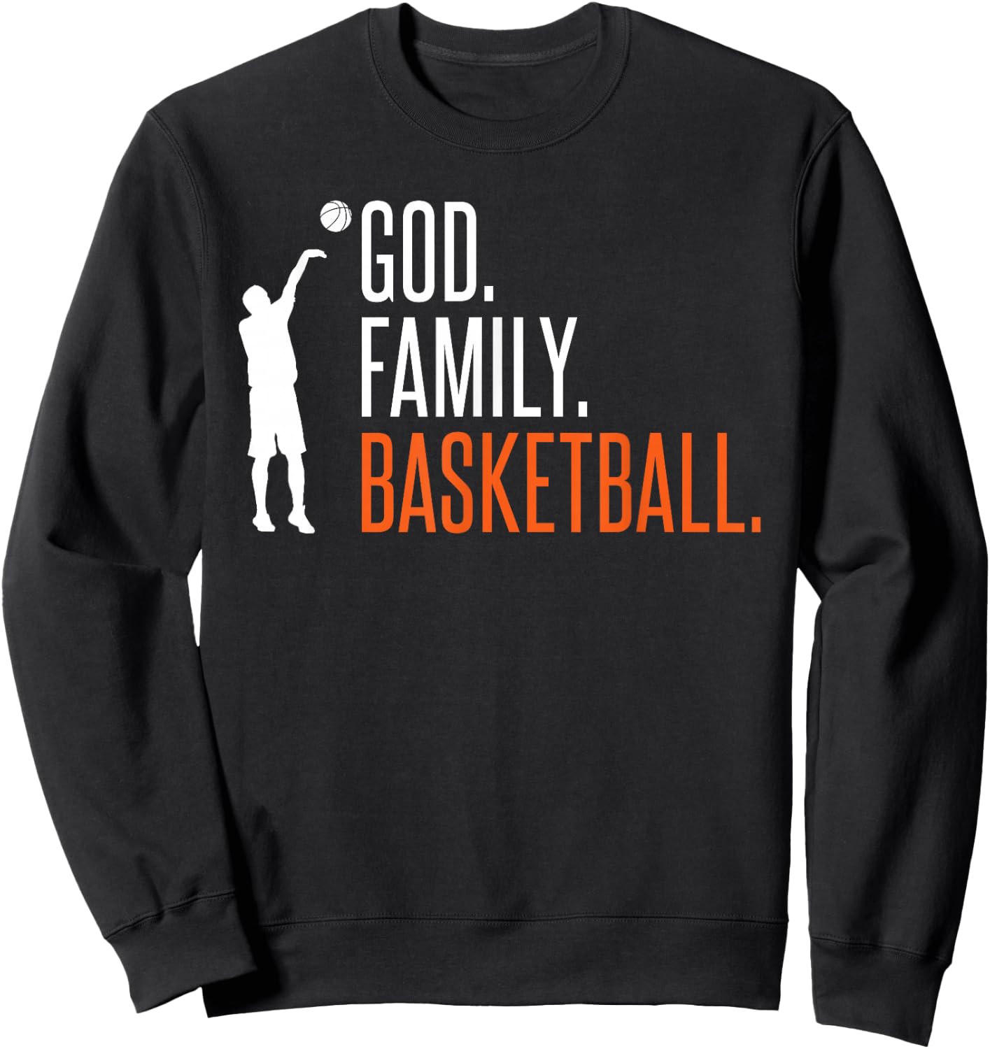 God Family Basketball Sweatshirt - Sweatshirt | Black