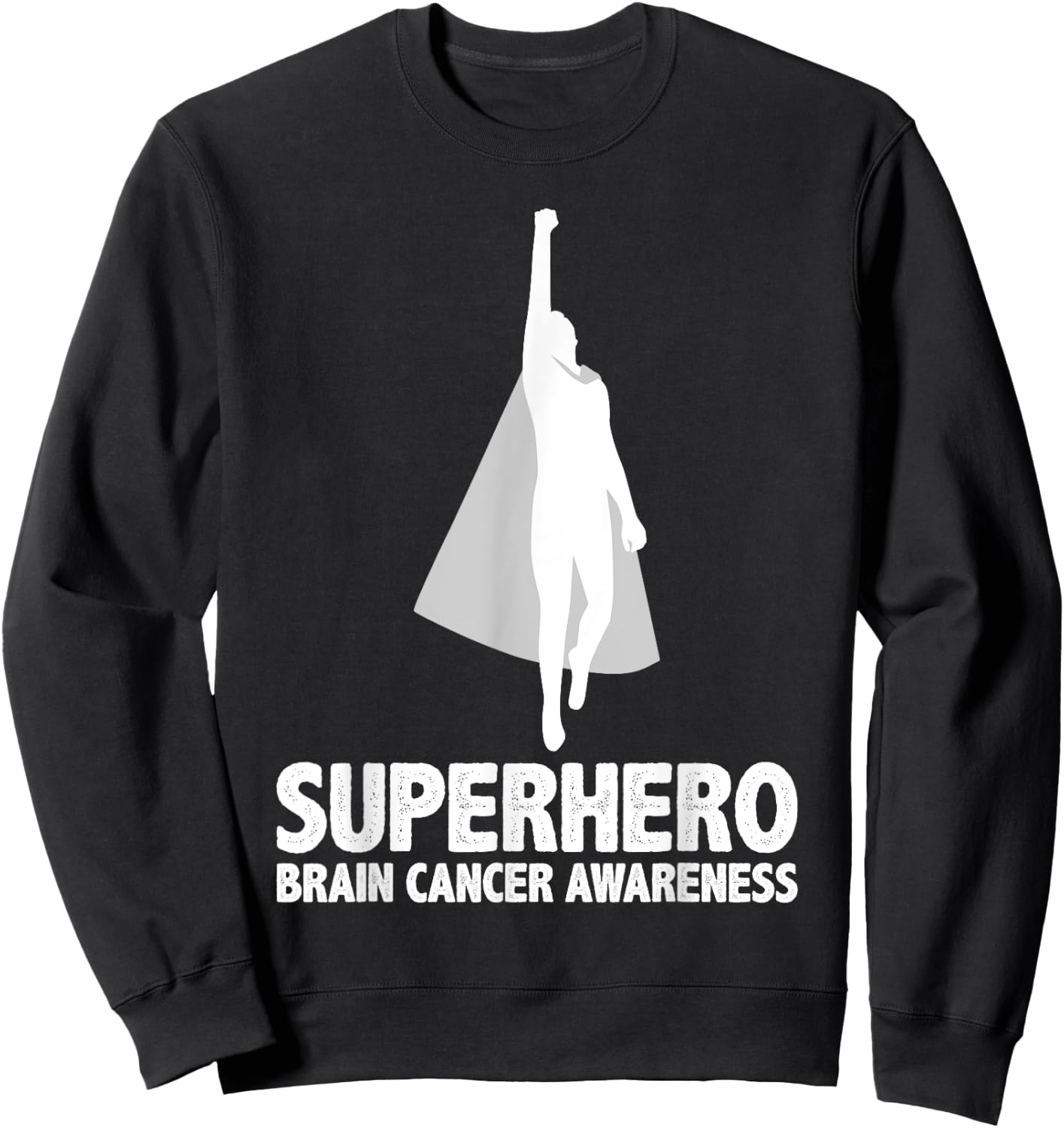 Superhero Men - Brain Cancer Awareness Sweatshirt - Sweatshirt | Black