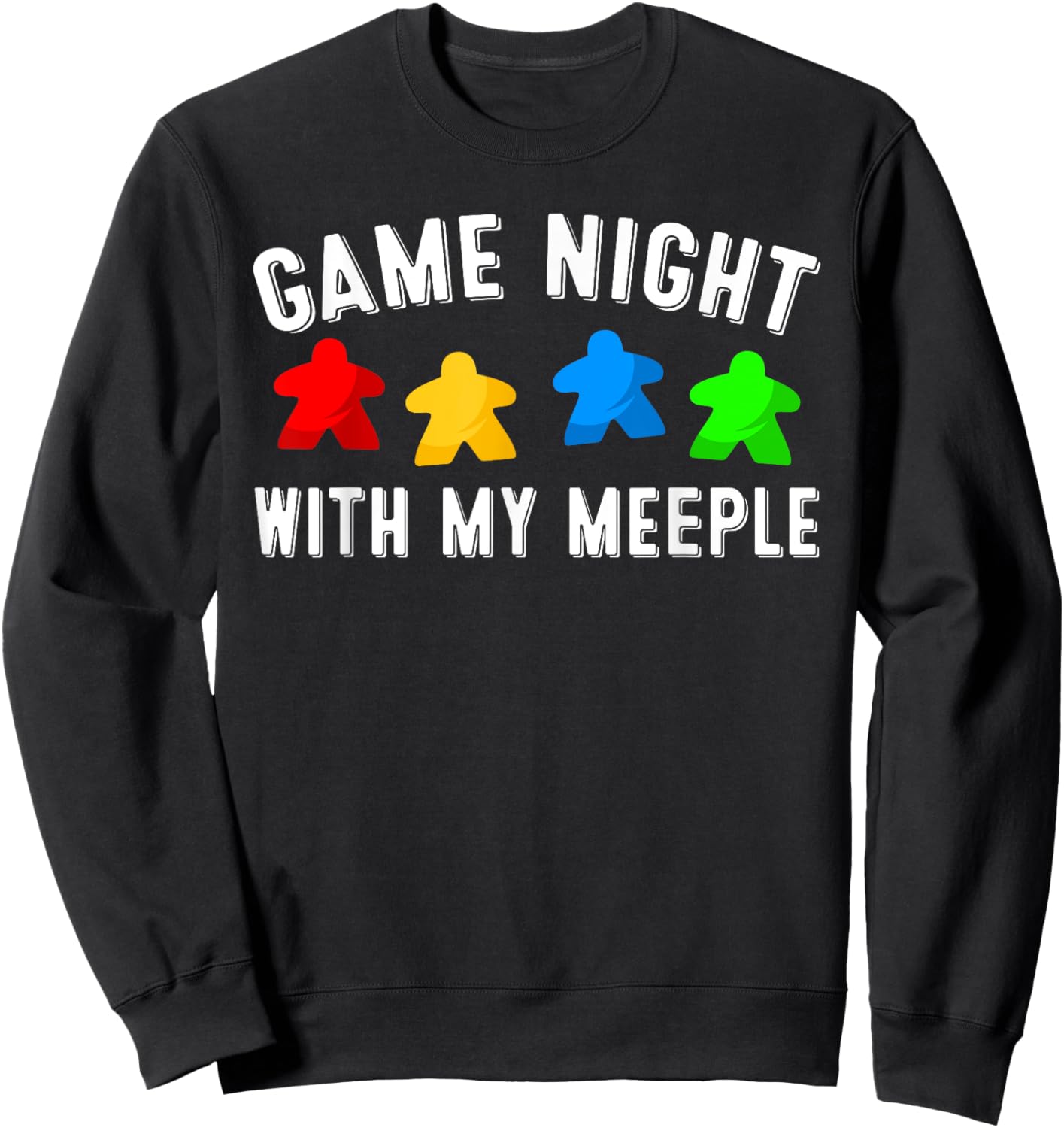 Funny Game Night Gift Board Gamer Men Women Boys Girls Sweatshirt - Sweatshirt | Black