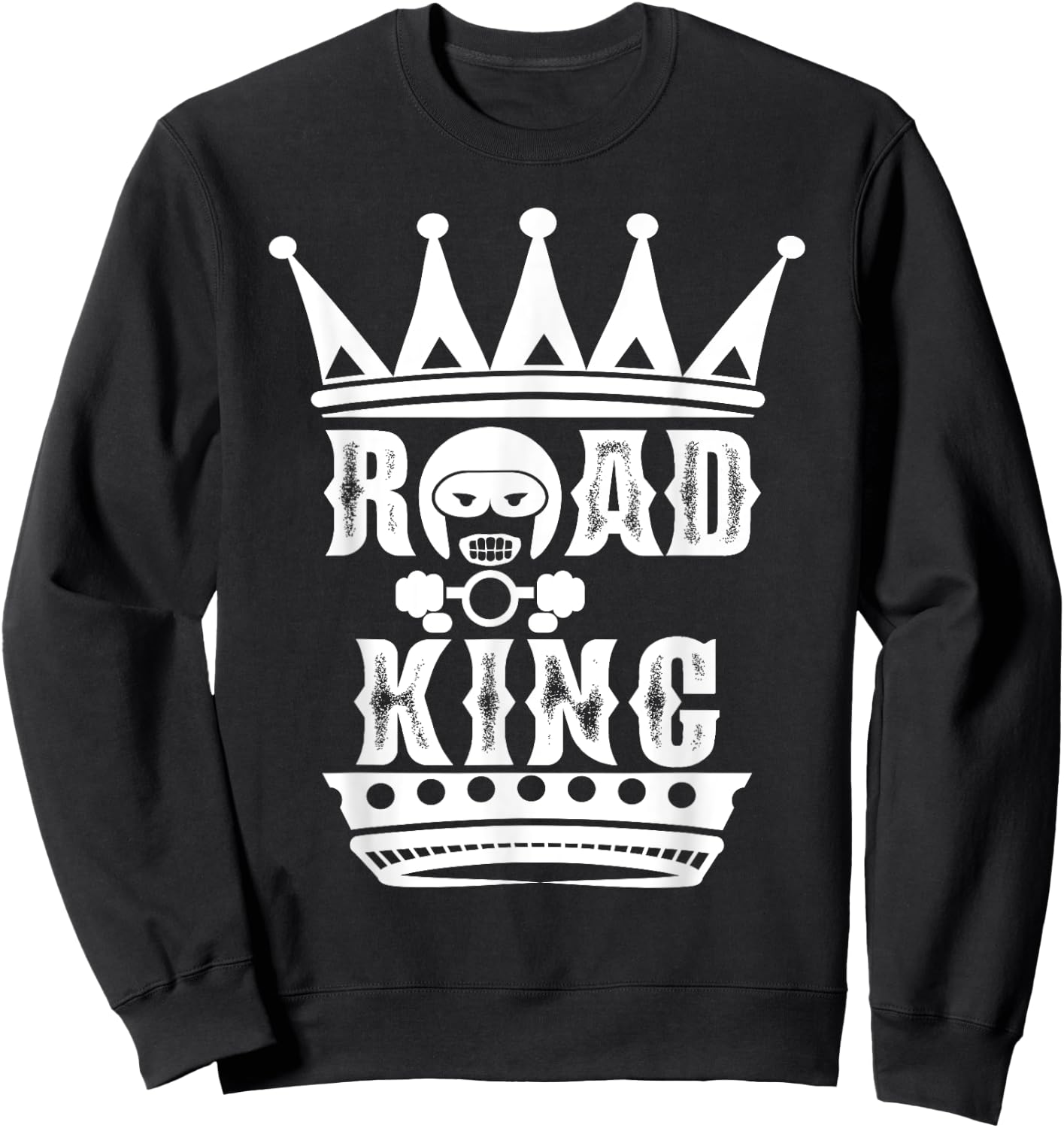 King of the Road - Motorcycle Biker Chopper Freedom Rider Sweatshirt - Sweatshirt | Black