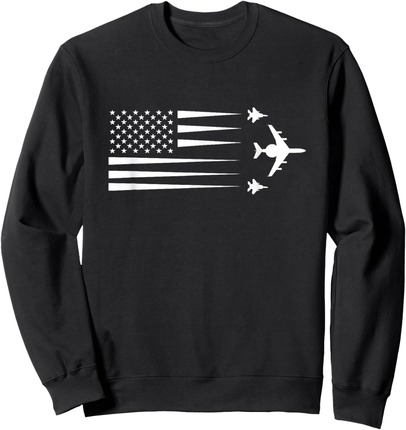 E-3 E3 Sentry AWACS F-15 Eagle Sweatshirt - Sweatshirt | Black