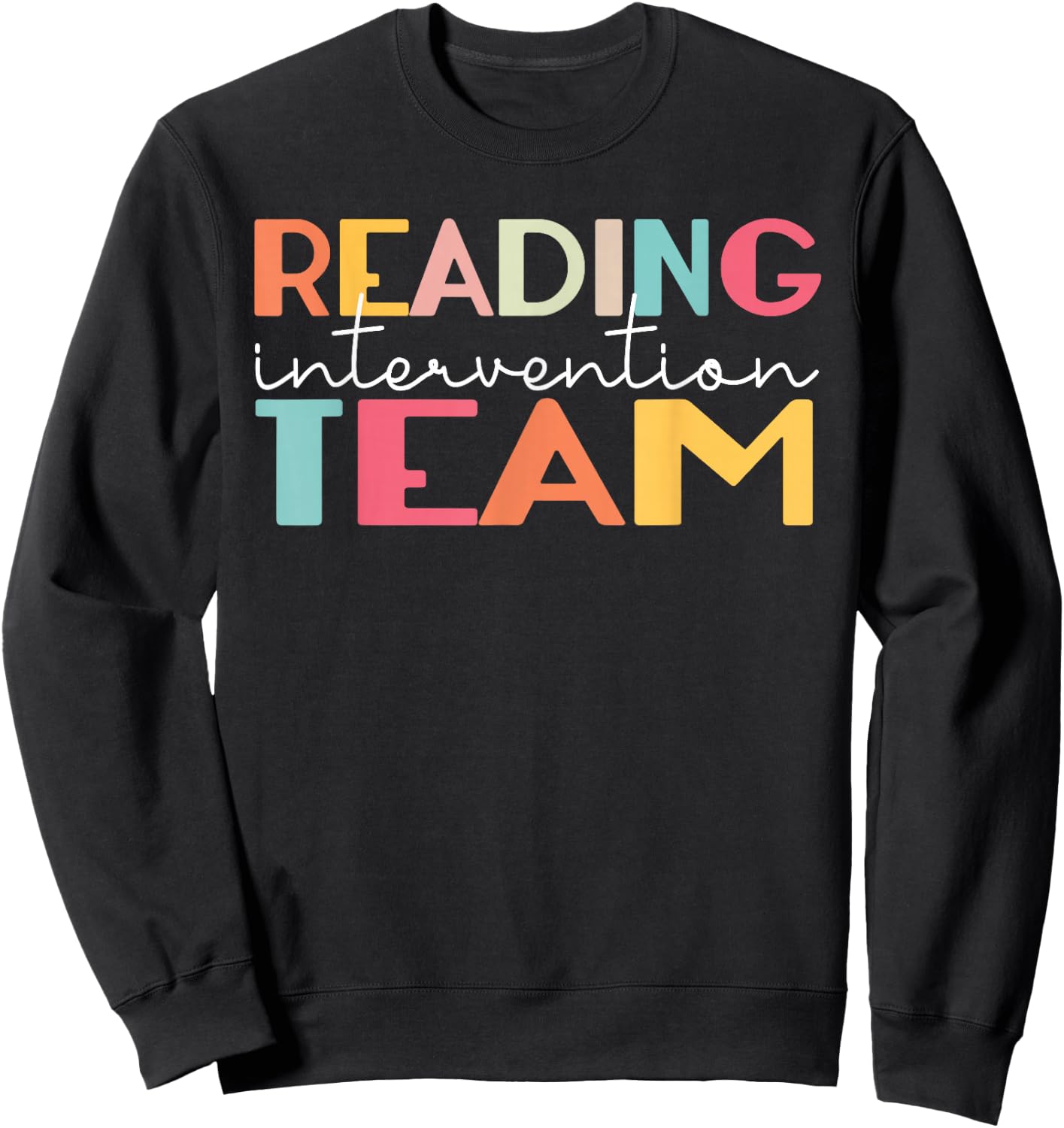 Reading Intervention Team Bookworm Librarian Reader Sweatshirt - Sweatshirt | Black