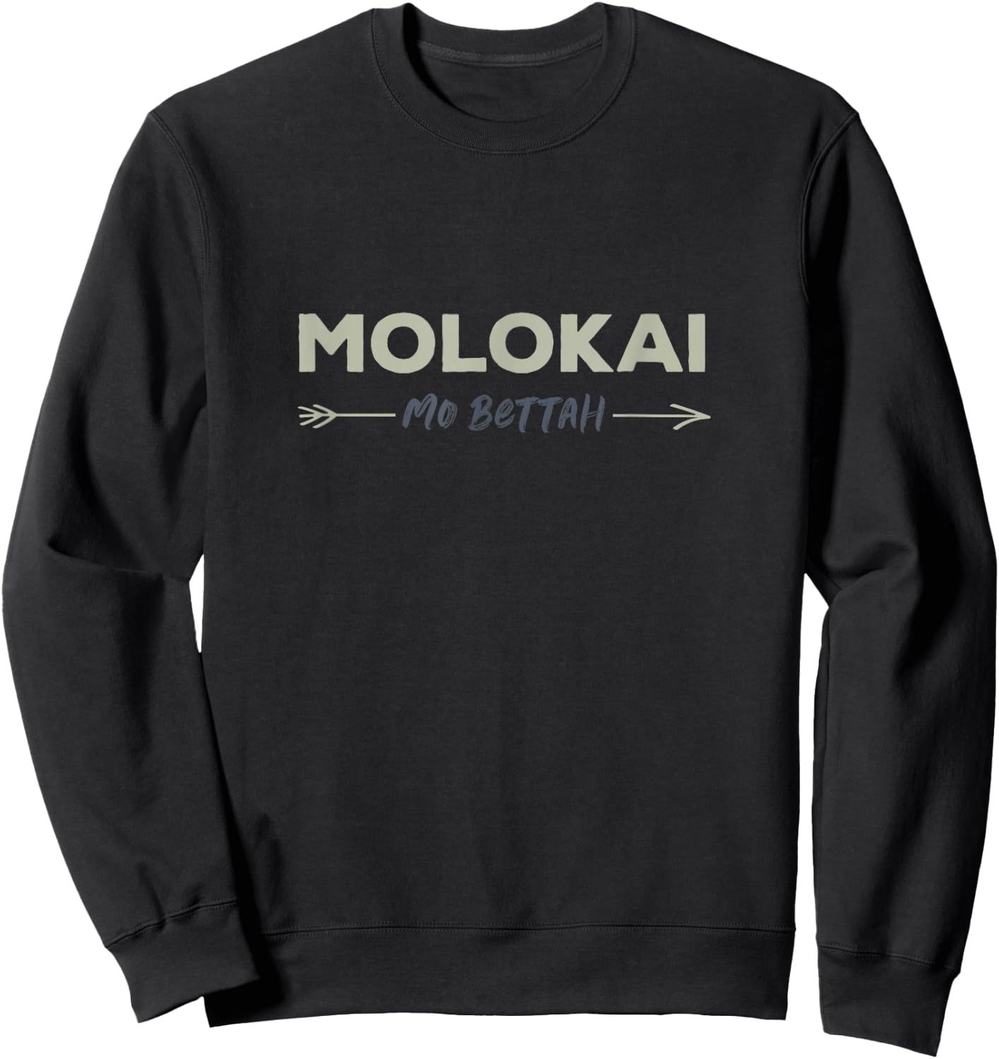 Molokai Hawaii Island Mo' Bettah Sweatshirt - Sweatshirt | Black