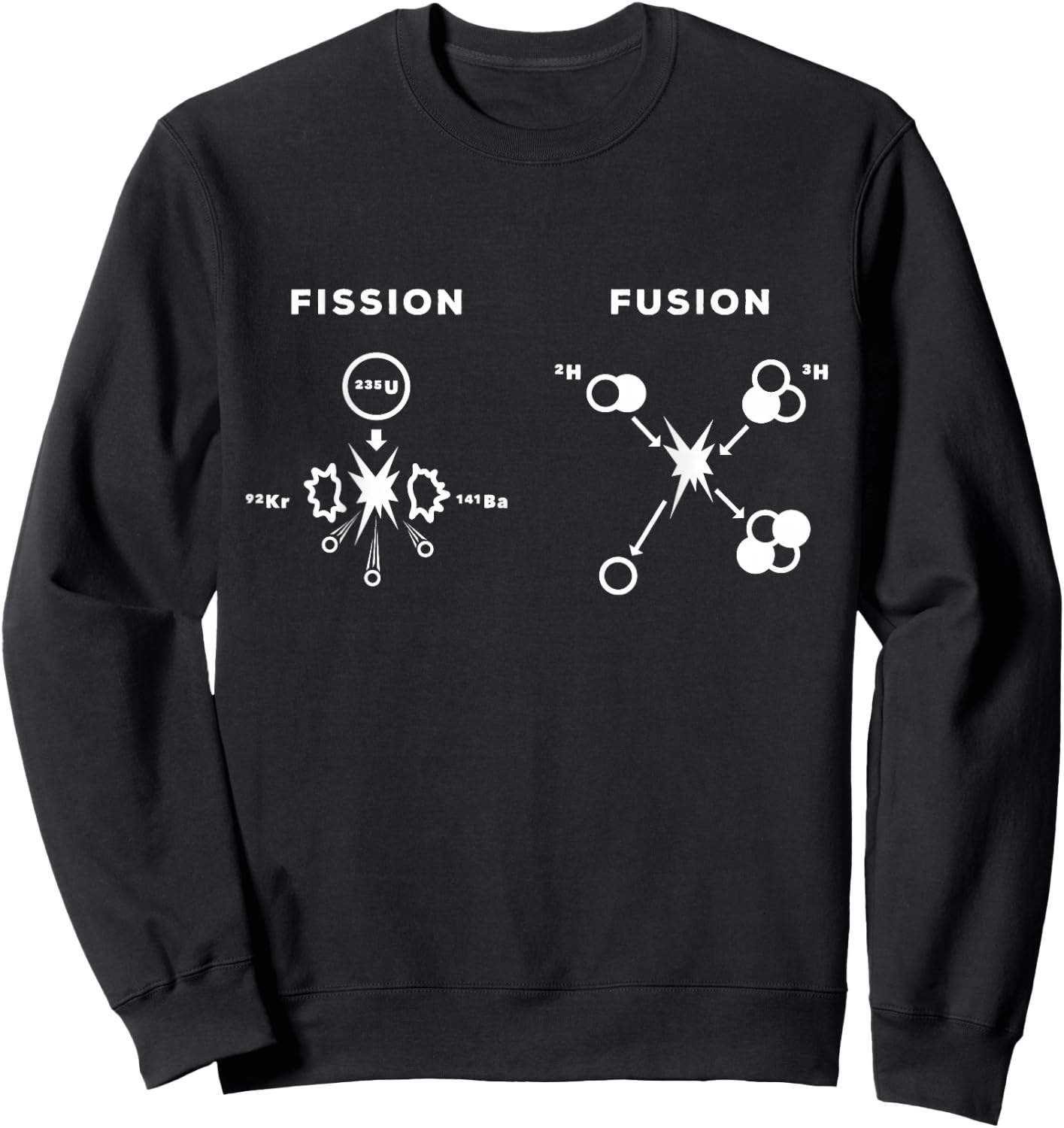 Nuclear Fusion Nuclear Fission Physics - Nuclear Physicist Gift Sweatshirt - Sweatshirt | Black