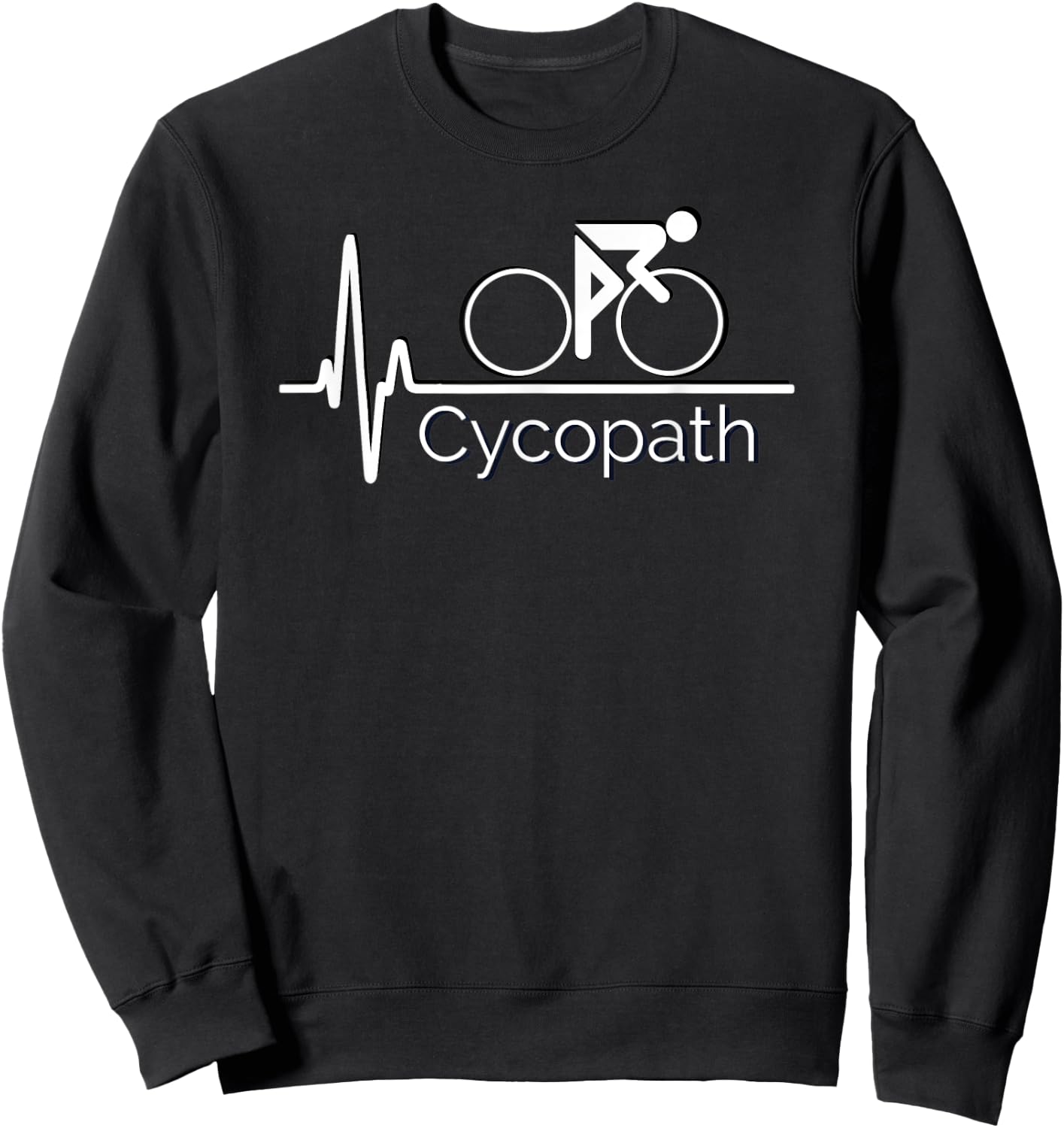 NoneBetter Cycopath Cycling - Black, 3X-Large, -Adults Sweatshirt - Sweatshirt | Black
