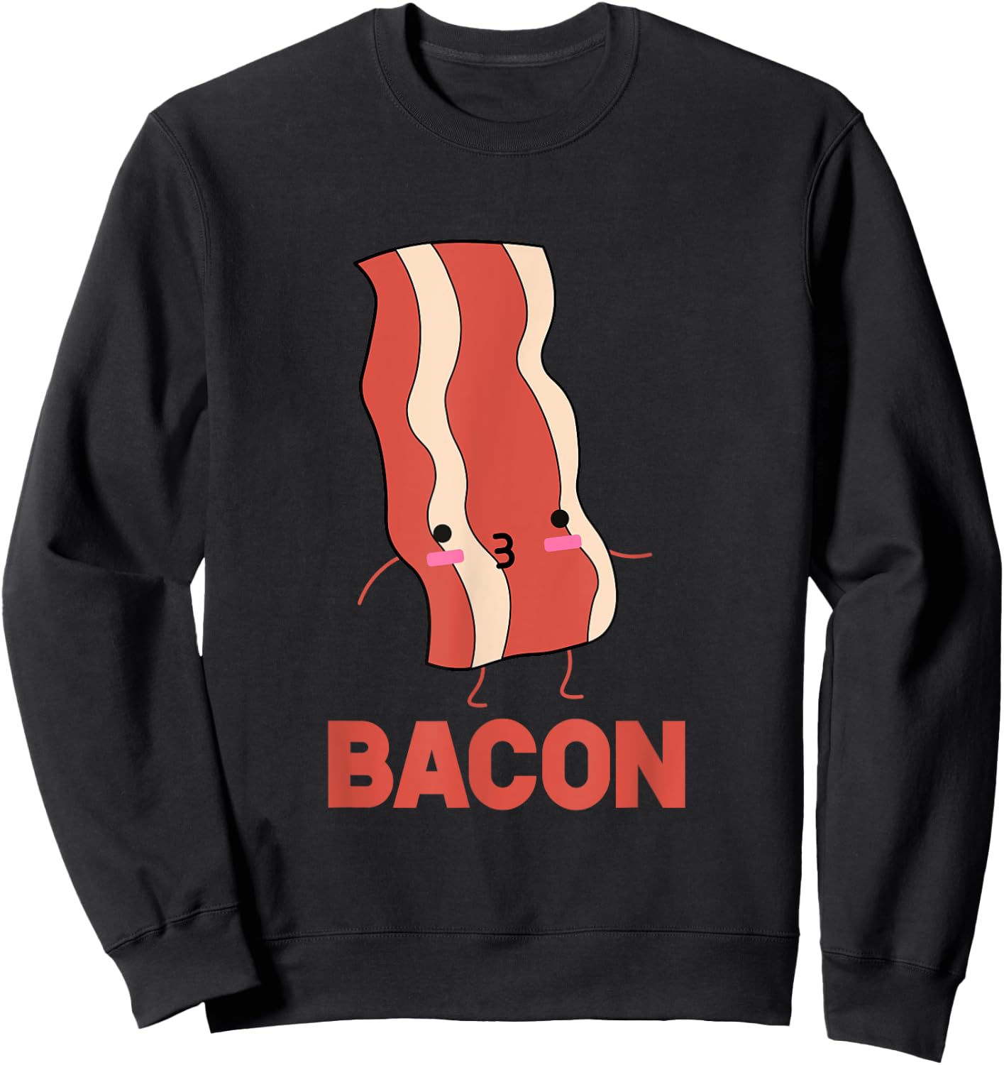 Bacon and Egg Cute Matching Couples Valentines Day Shirt Sweatshirt - Sweatshirt | Black