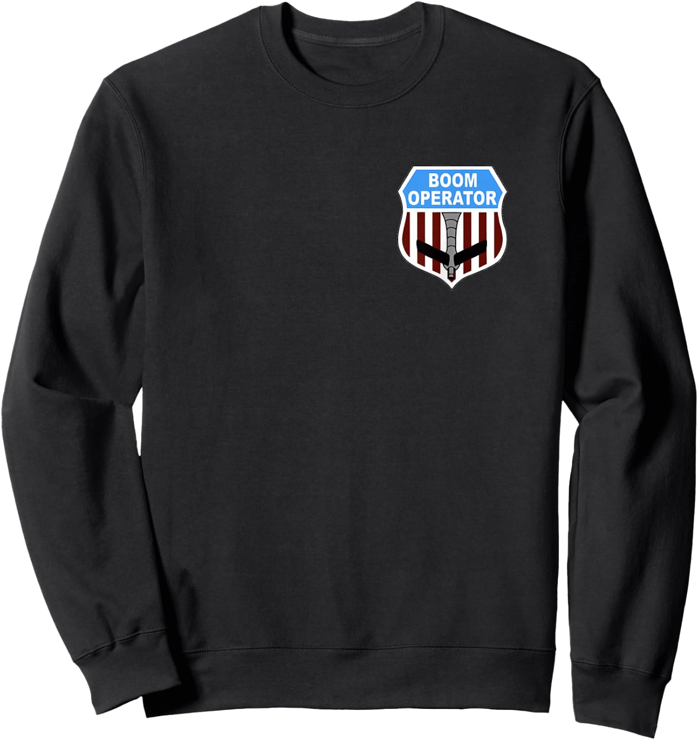 KC135 Stratotanker Boom Operator Tanker Shield US Air Force Sweatshirt - Sweatshirt | Black