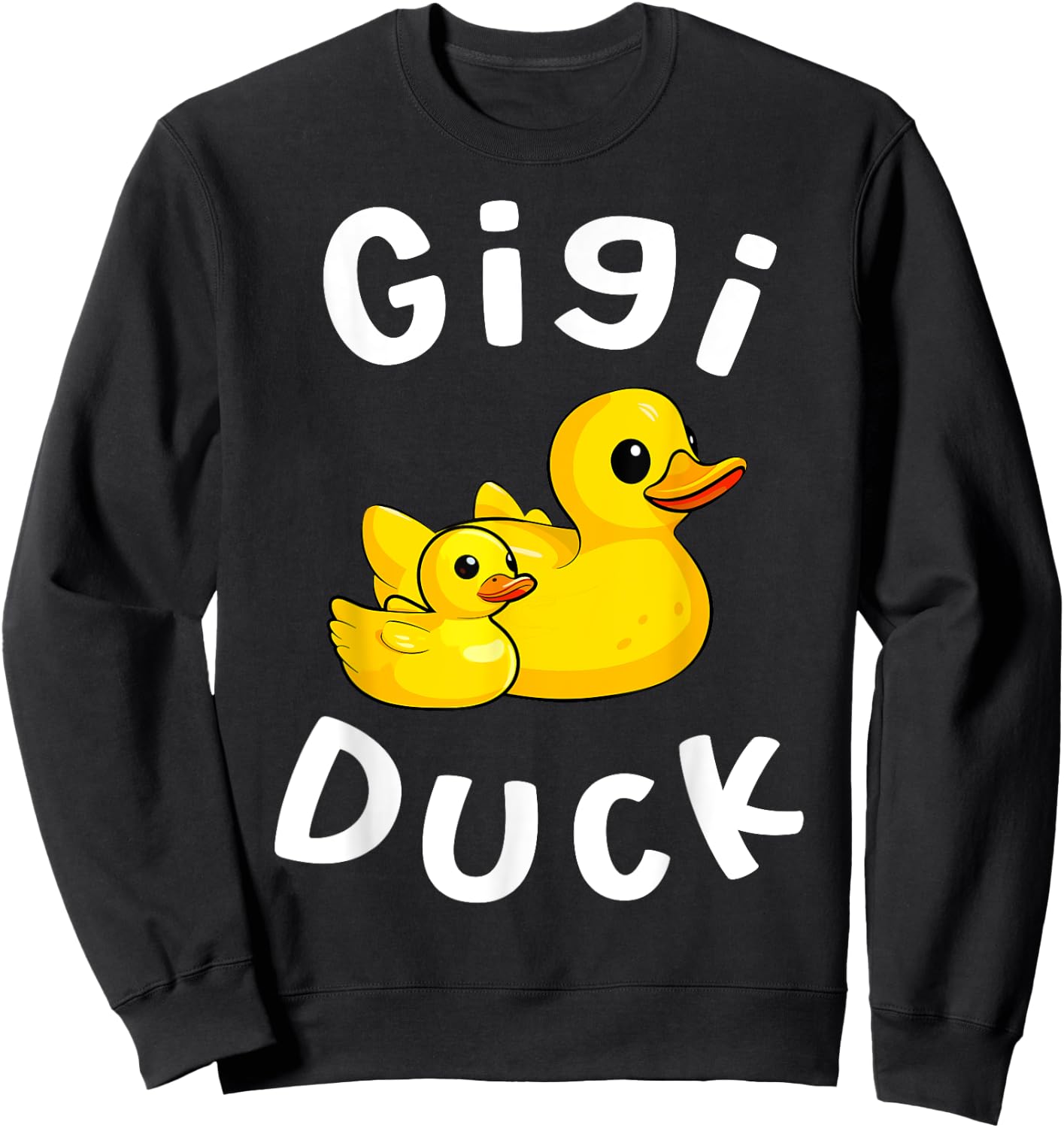 Gigi Duck Birthday Rubber Duck Kids Family Matching Sweatshirt - Sweatshirt | Black