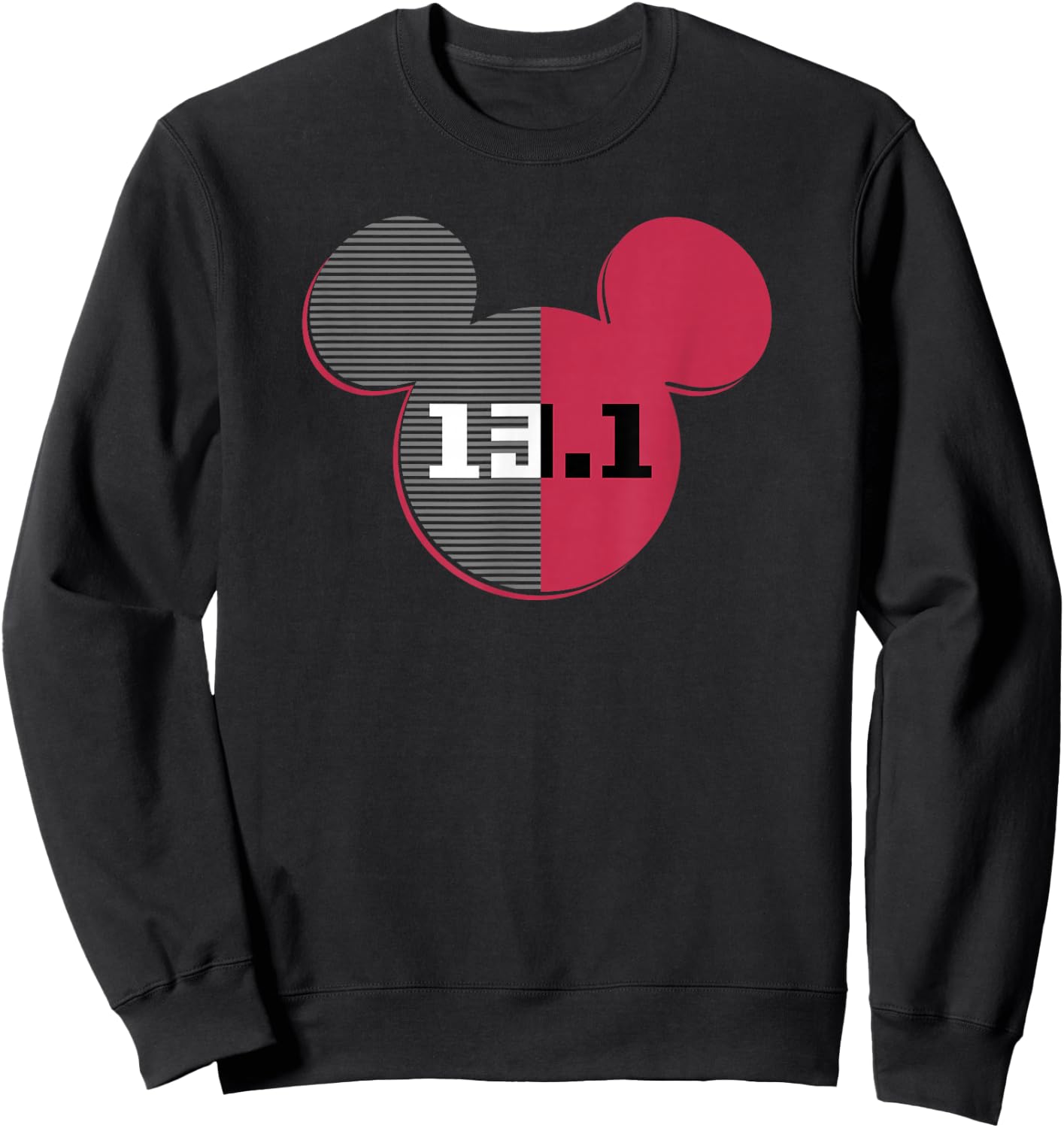 Disney Mickey Mouse Ears Half Marathon 13.1 Runner Sweatshirt - Sweatshirt | Black